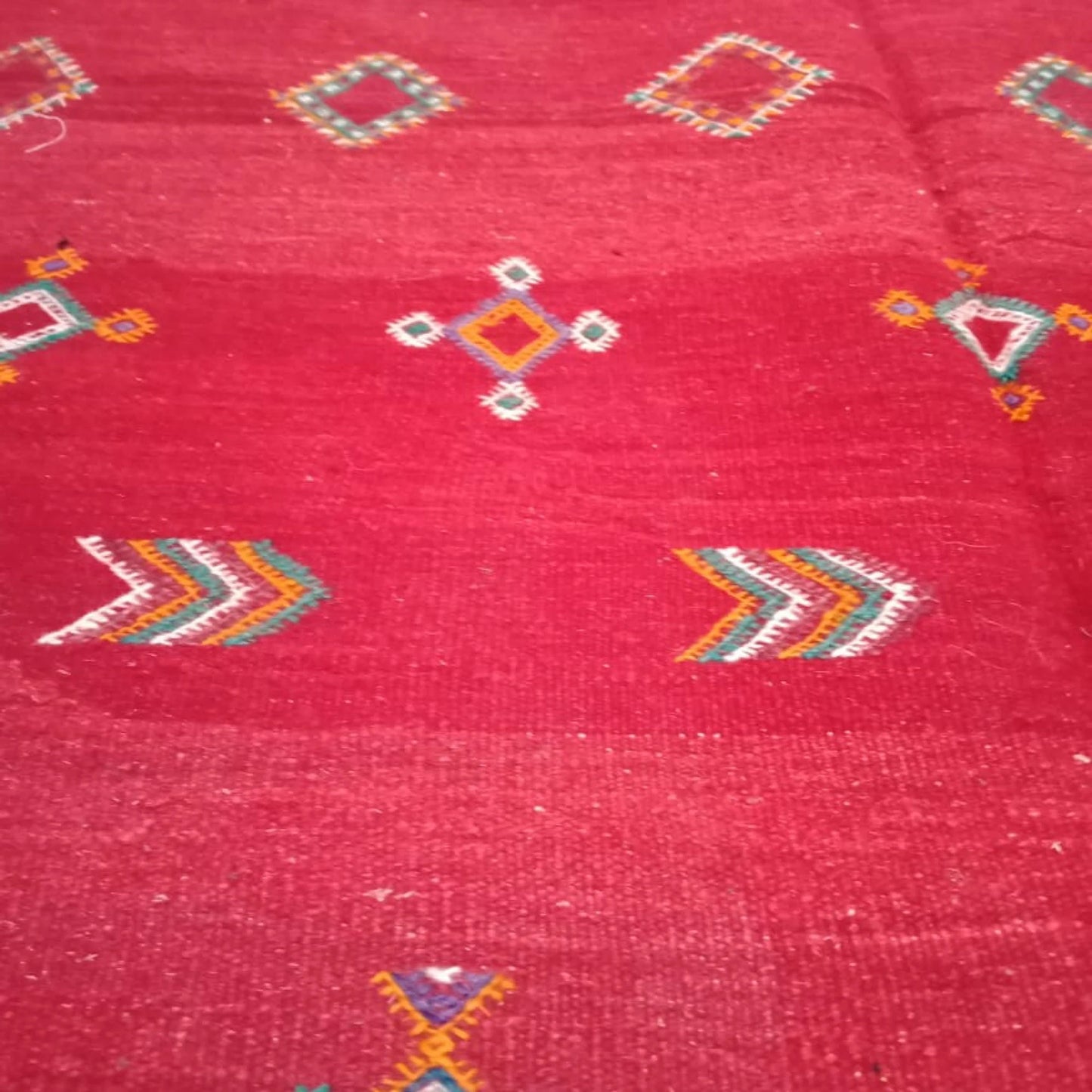 Moroccan Akhnif Rug, Berber Akhnif Kilkm, Handmade Wool Rug, Authentic Azilal