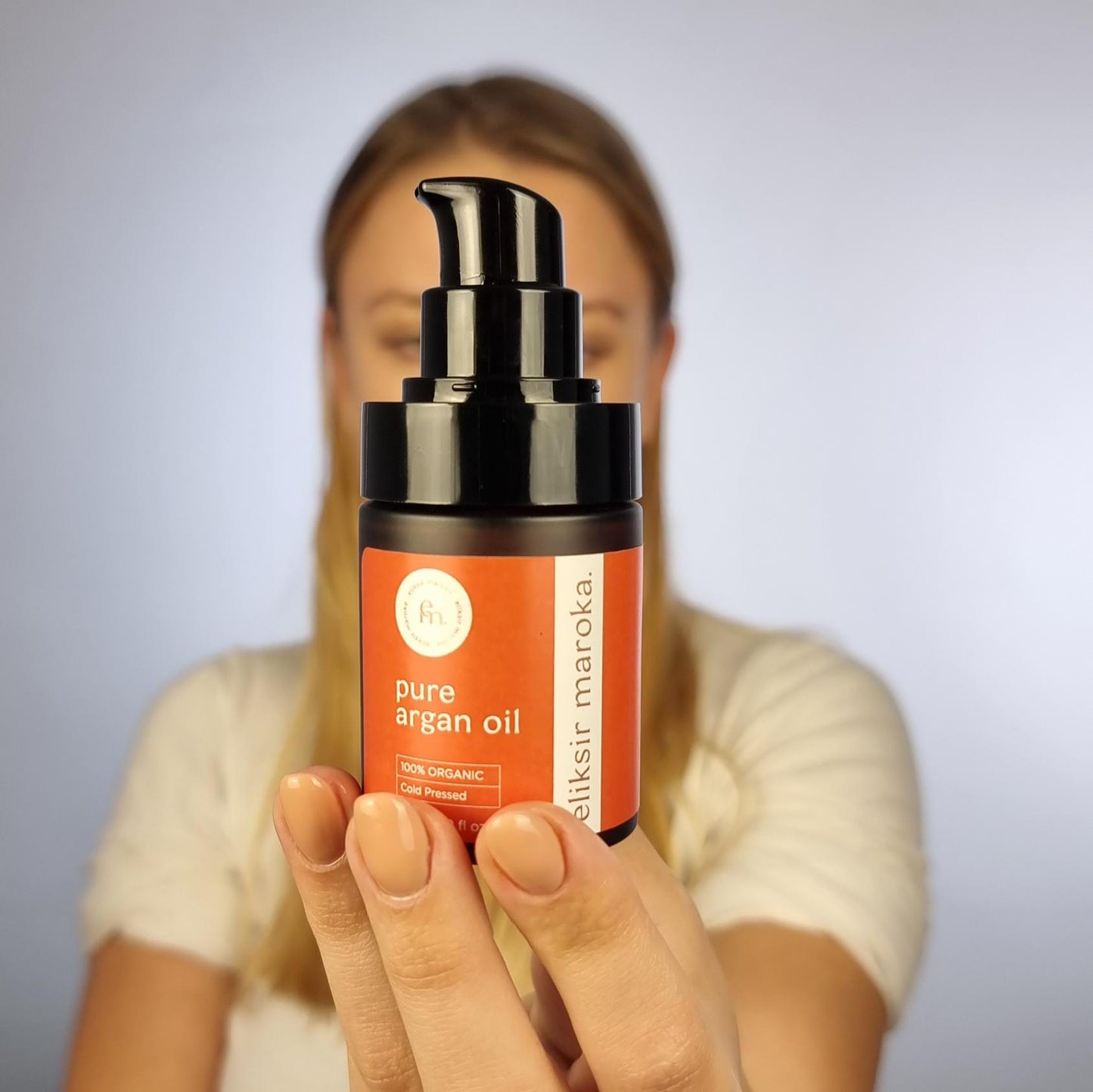 Pure Argan Oil - 100% Organic Moroccan Oil for Skin, Hair & Nails - Cold-Pressed, Vegan, Hydrating and Nourishing - Eliksir Maroka