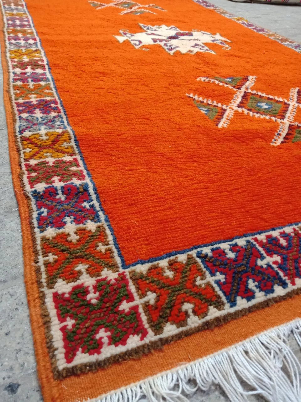 Vintage Berber Rug - Moroccan Taznakht Rug. Handmade Wool Rug. Authentic Moroccan Rug.Taznakht Rug. Vintage Rug. Glaoui Rug. Berber Rug
