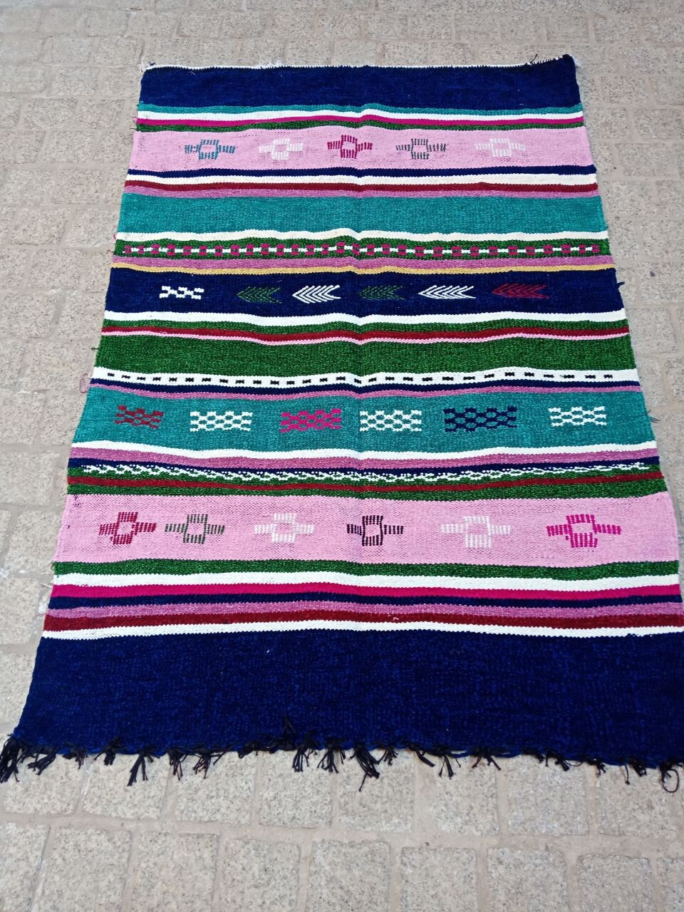 Cactus Silk Rug, Moroccan Cactus Silk Kilim Handmade .Cactus Silk Rug ,Sabra Carpet Berber Authentic Azilal Area Rug. Colorful Rug