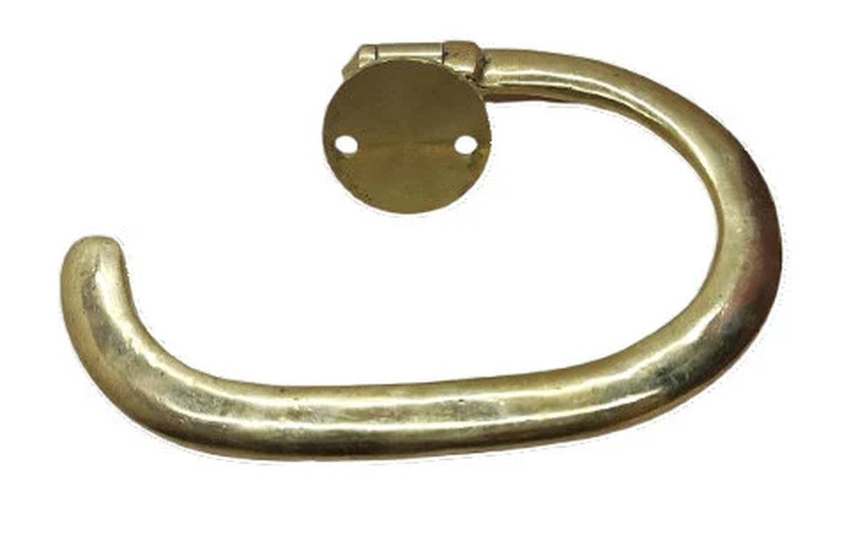 Handmade Brass Toilet Paper Holder, Engraved Unlacquered Brass Toilet Paper Holder, Brass Toilet Paper Holder