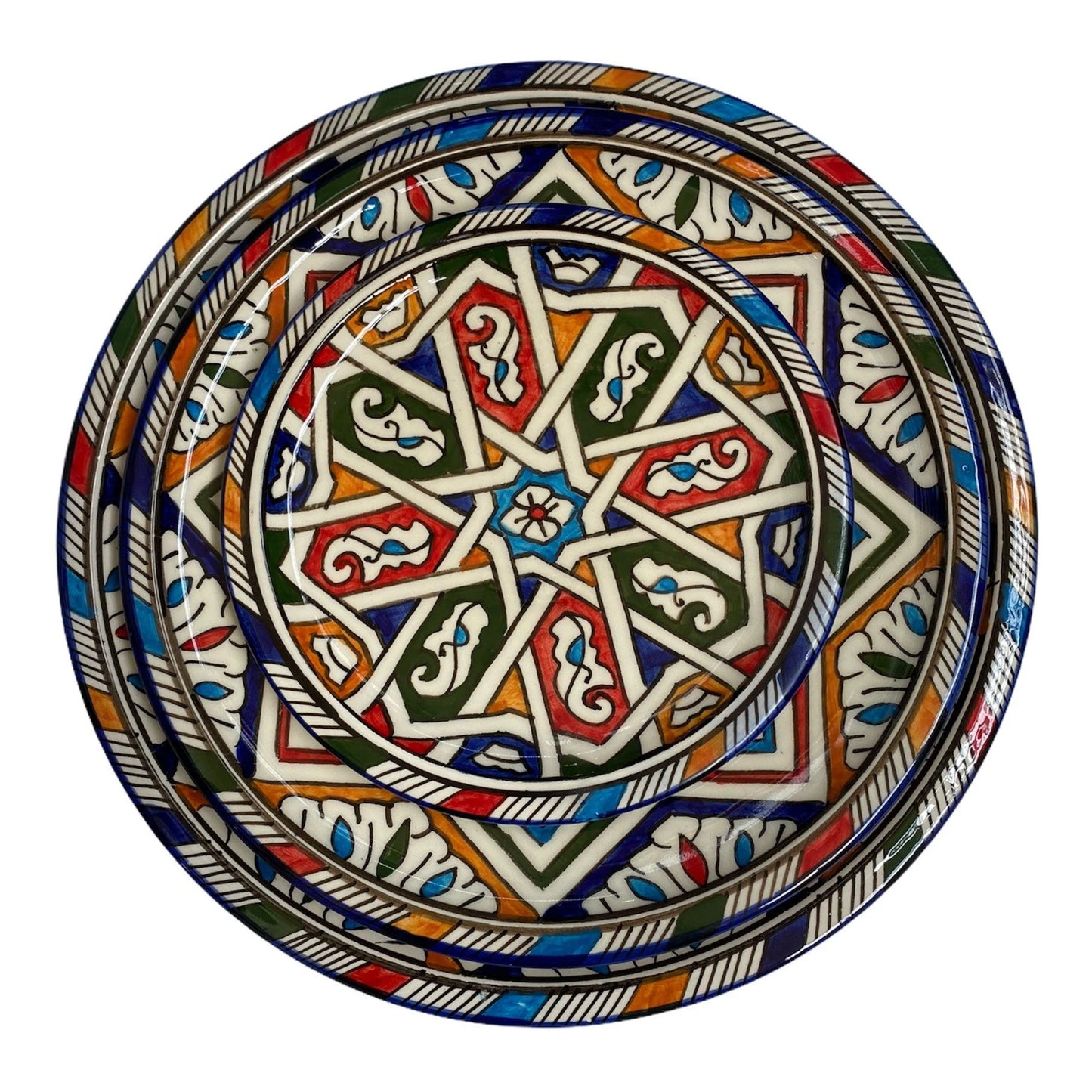 Plates / Ceramic Plates from Fes, Handmade and Hand Painted / Moroccan Plates / Dinner Plate.