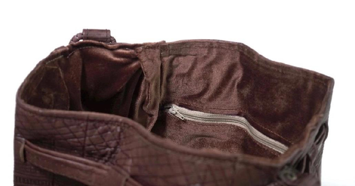 Moroccan Leather Drawstring Bag, Leather Drawstring Bag, Leather Handwork Bucket Bag, Women Wanderlust Bag, Handmade Engraved Leather Bag