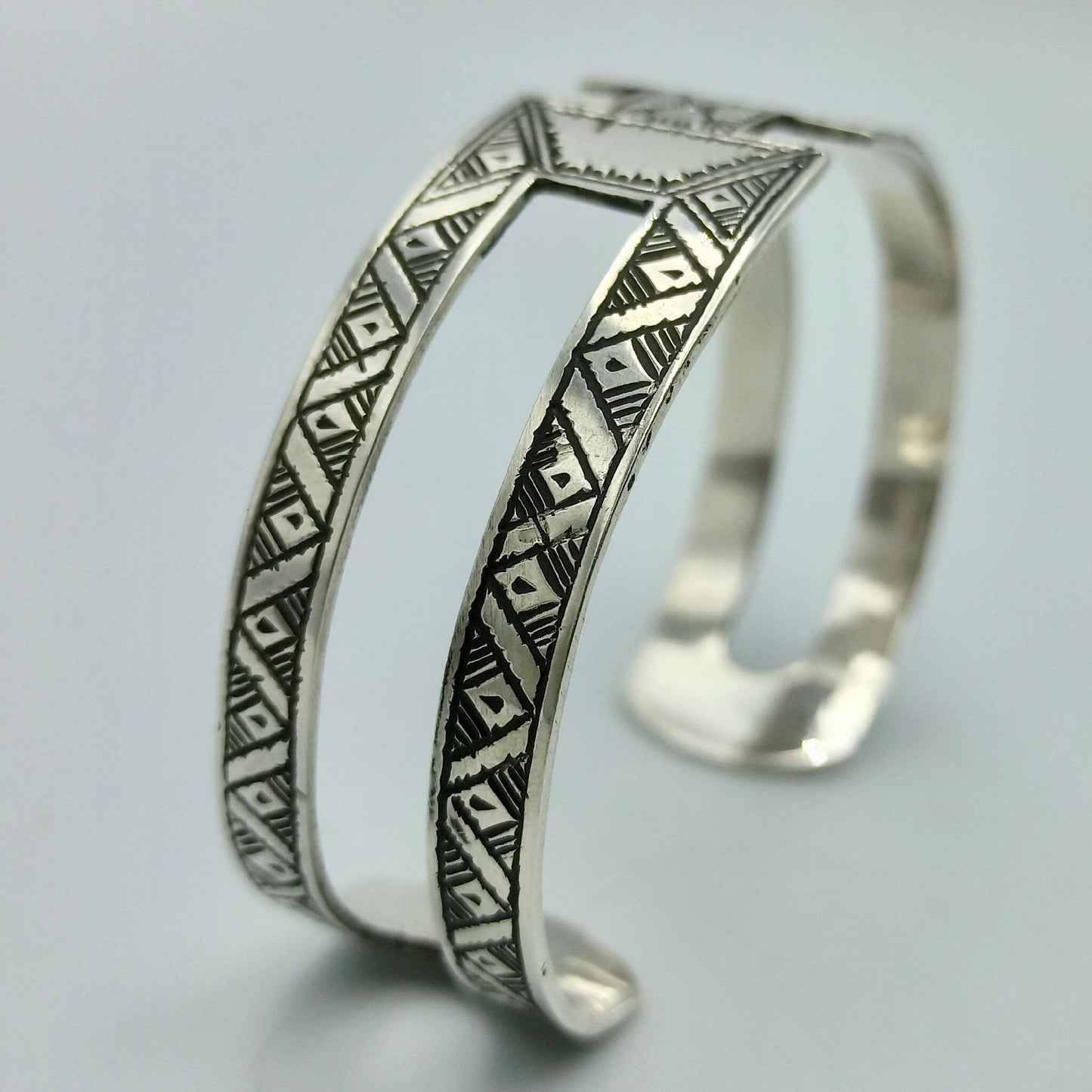 Bangle Bracelet 925 Sterling Silver Open Charm, Fine Jewelry Cuff Bracelet, Handmade Bracelet, Perfect for Any Occasion