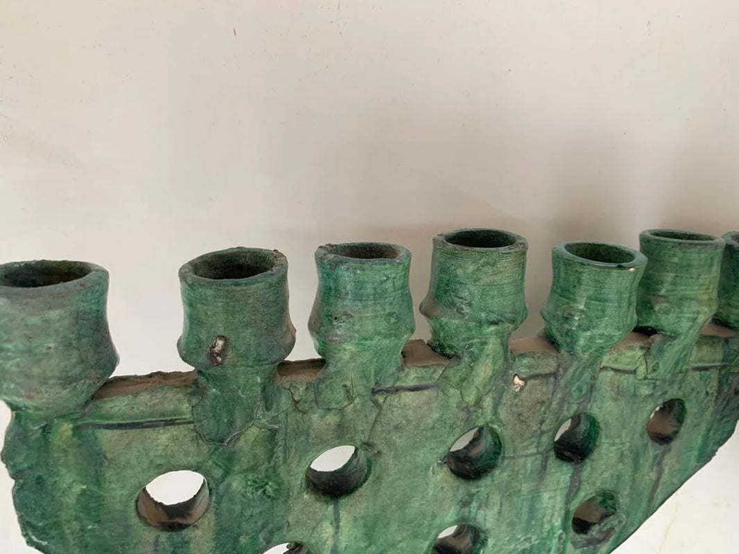 Natural Candle Holder, Pottery Candle Holder
