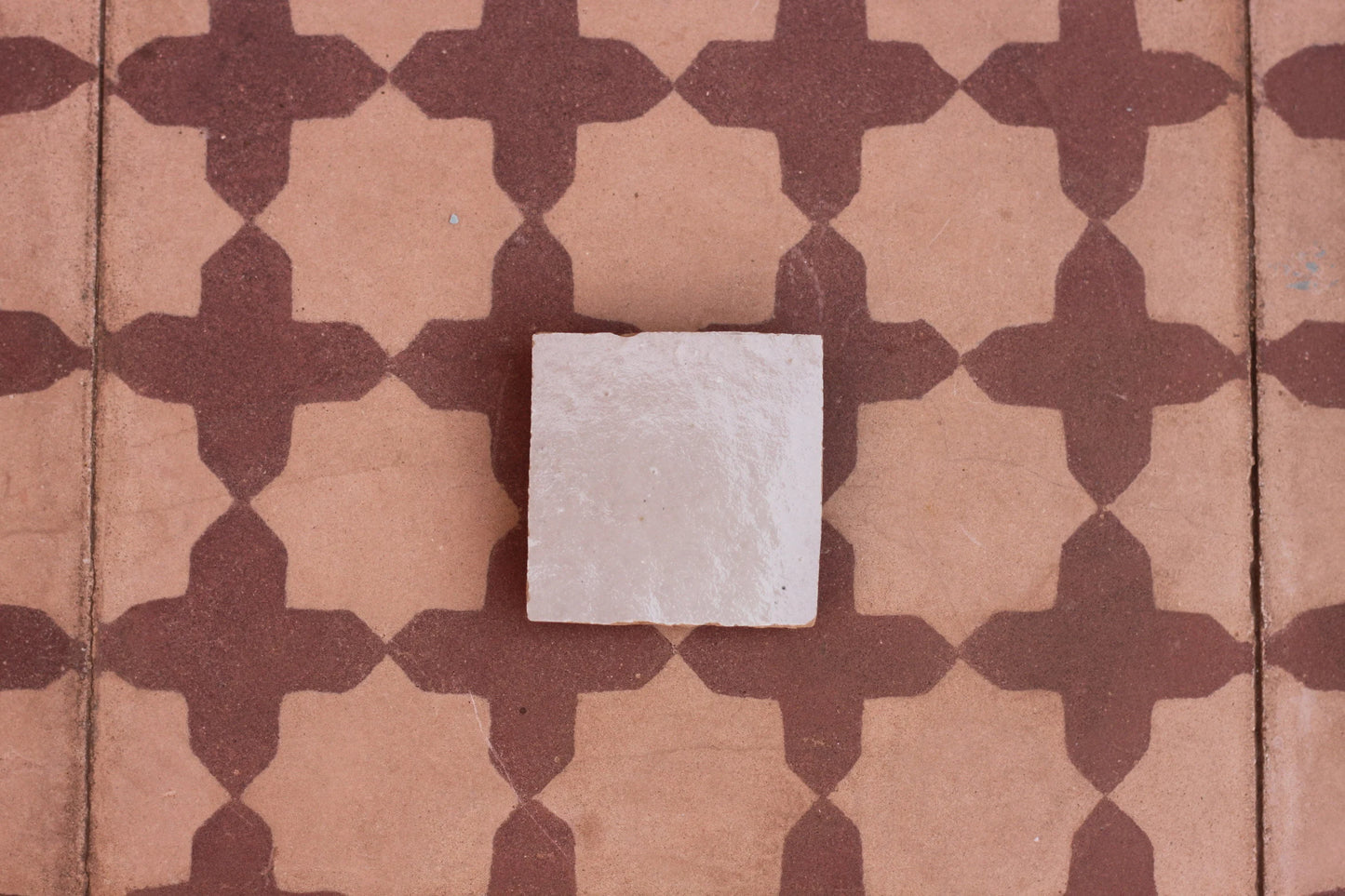 1 Square Foot Cream Zellige Tile Moroccan Tile Handmade Zellige Tiles Oyster White Bathroom Square Wall Tile Fireplace Off-White Zellij