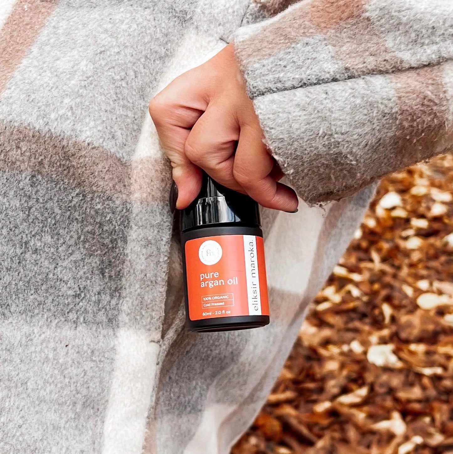 Pure Argan Oil - 100% Organic Moroccan Oil for Skin, Hair & Nails - Cold-Pressed, Vegan, Hydrating and Nourishing - Eliksir Maroka
