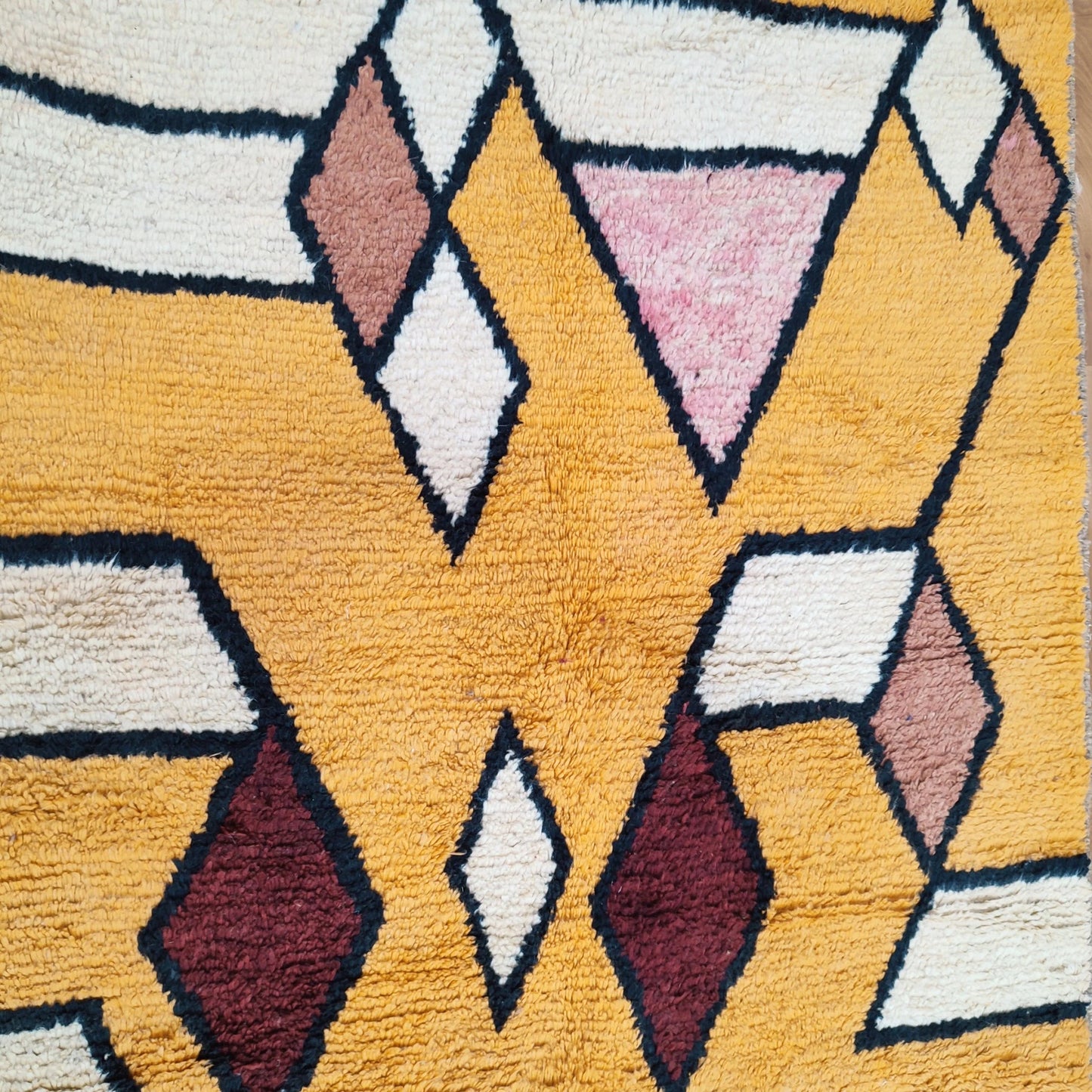 Authentic Moroccan Rug, Vibrant Boujaad Rug, Azilal Rug, Bright Colored Rug, Abstract Carpet, Handmade Rug, Bohemian Rug, Tapis Marocain