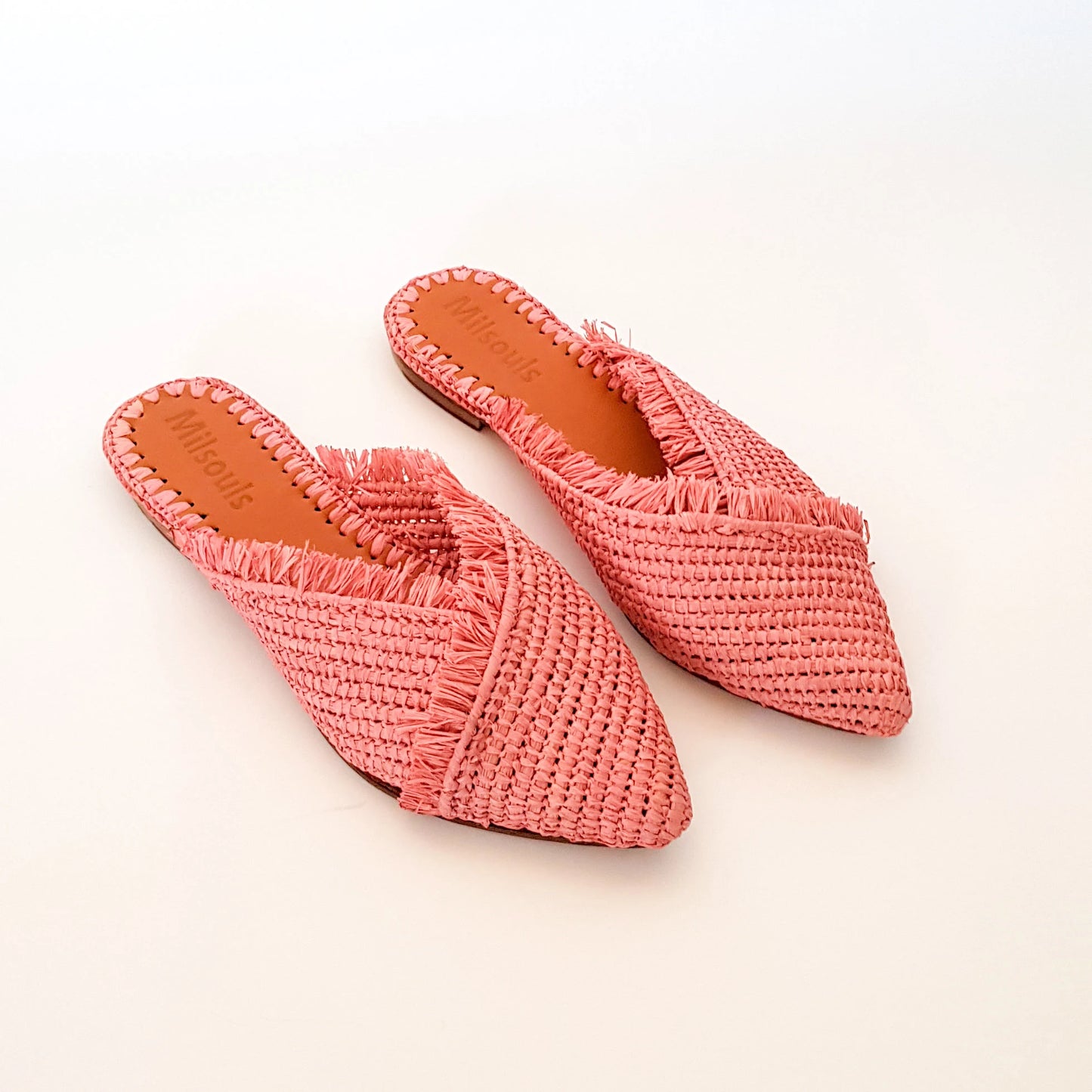 Moroccan Raffia, Woven Raffia Slippers, Raffia Slides, Raffia Slippers, Pink Raffia Shoes, Moroccan Shoe, Handwoven Shoes