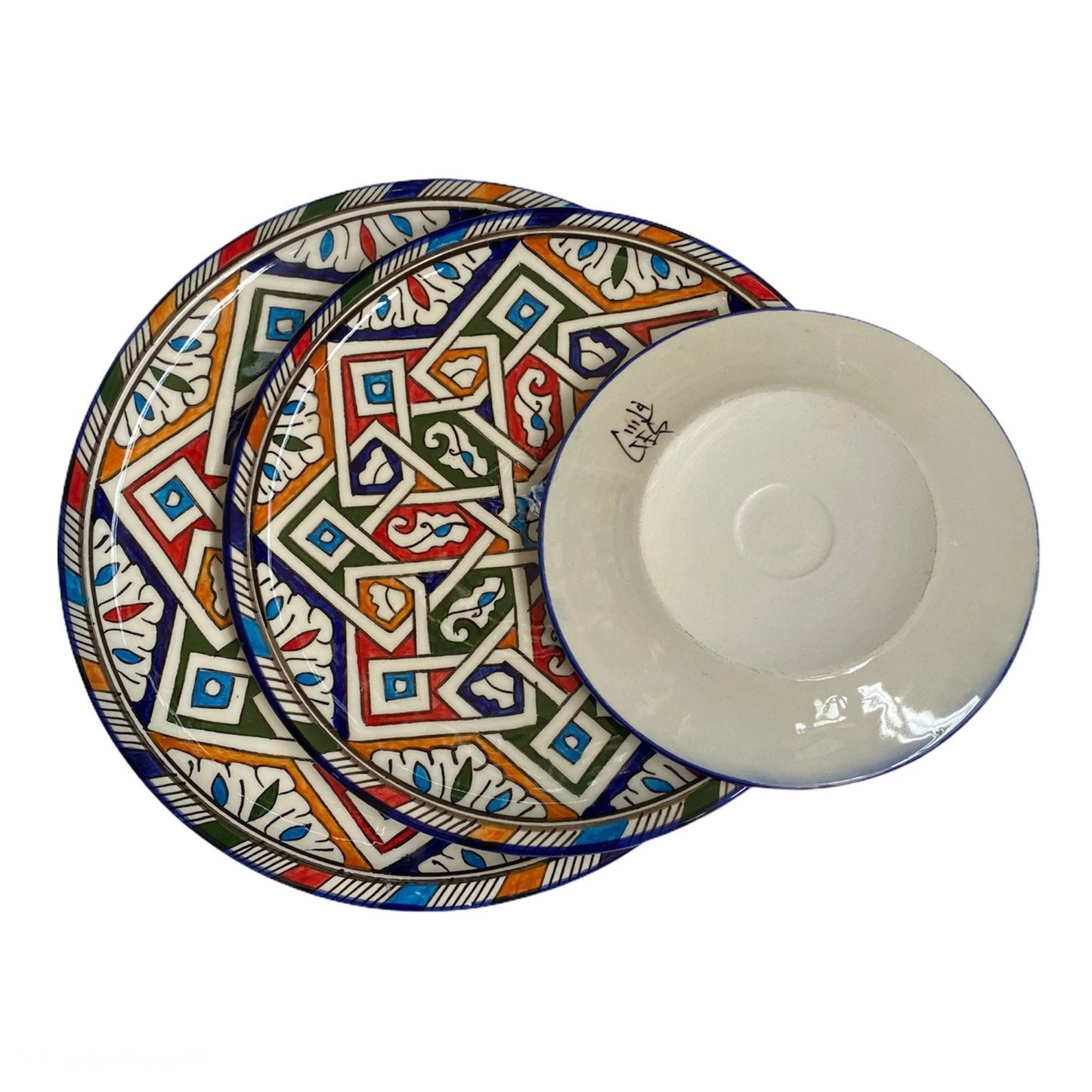 Plates / Ceramic Plates from Fes, Handmade and Hand Painted / Moroccan Plates / Dinner Plate.