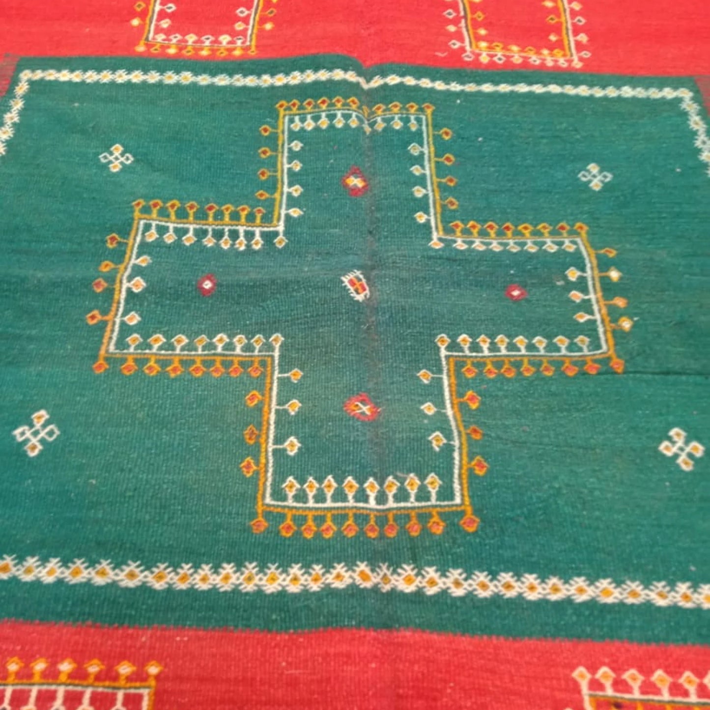 Vintage Akhnif Rug 7×3 Ft. Moroccan Akhnif Rug, Handmade Wool Rug, Antique Kilim, Berber Kilim