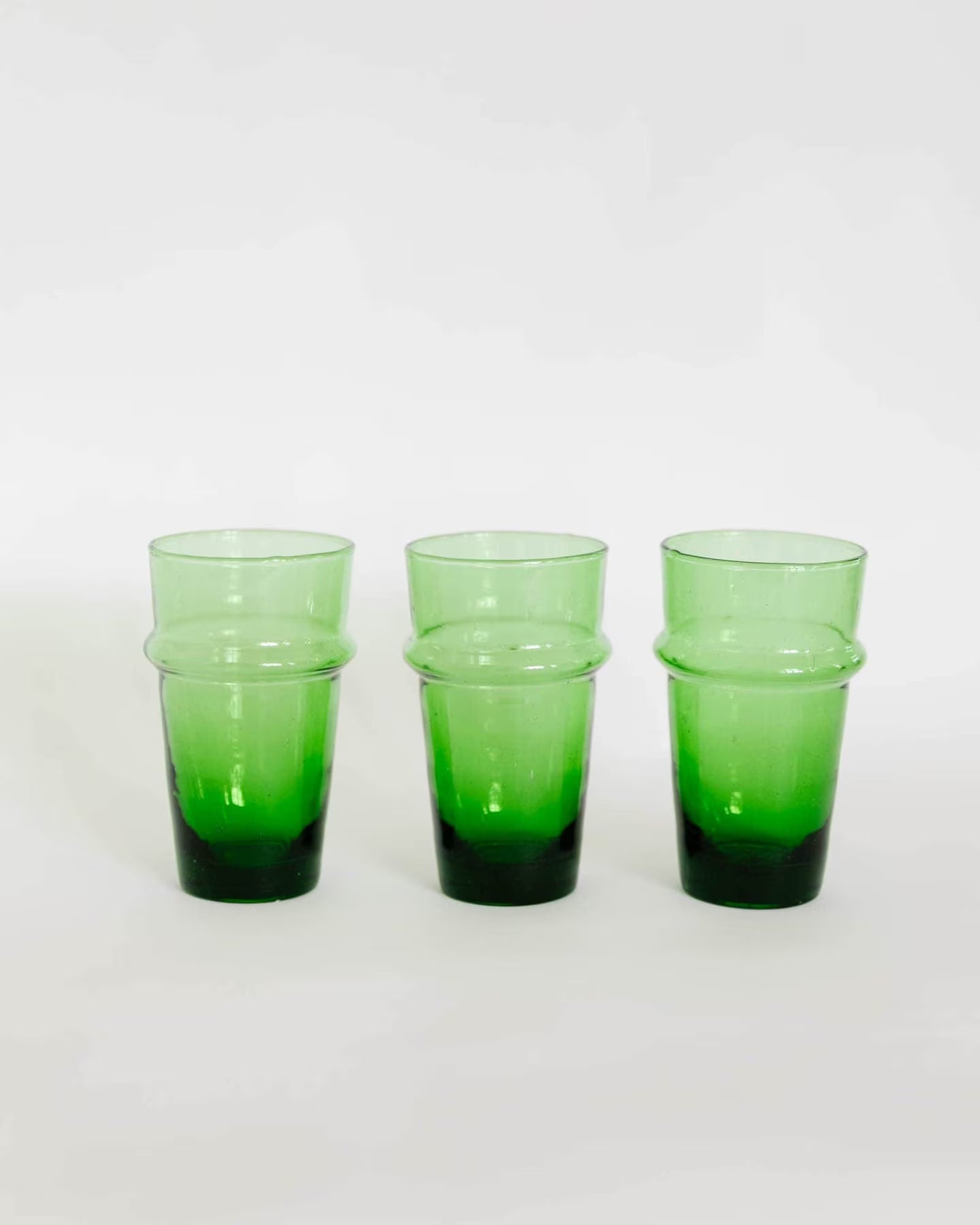 Colored Drinking Glasses Handmade Glassware Moroccan Beldi Drinking Glasses Tableware Recycled Glass Tumbler Highball Stacking Cups