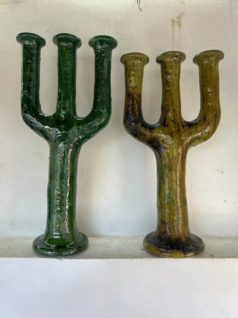 Candle Holder, Bohemian Tamegroute Candle Holder