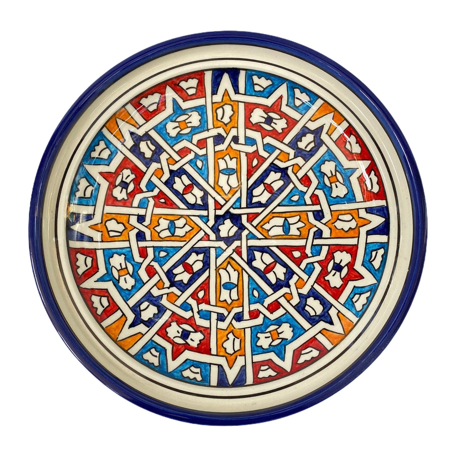 Handmade and Hand Painted Fes Ceramic Tagine Dish / Moroccan Tagine Dish / Tagine Dish for Serving Only.
