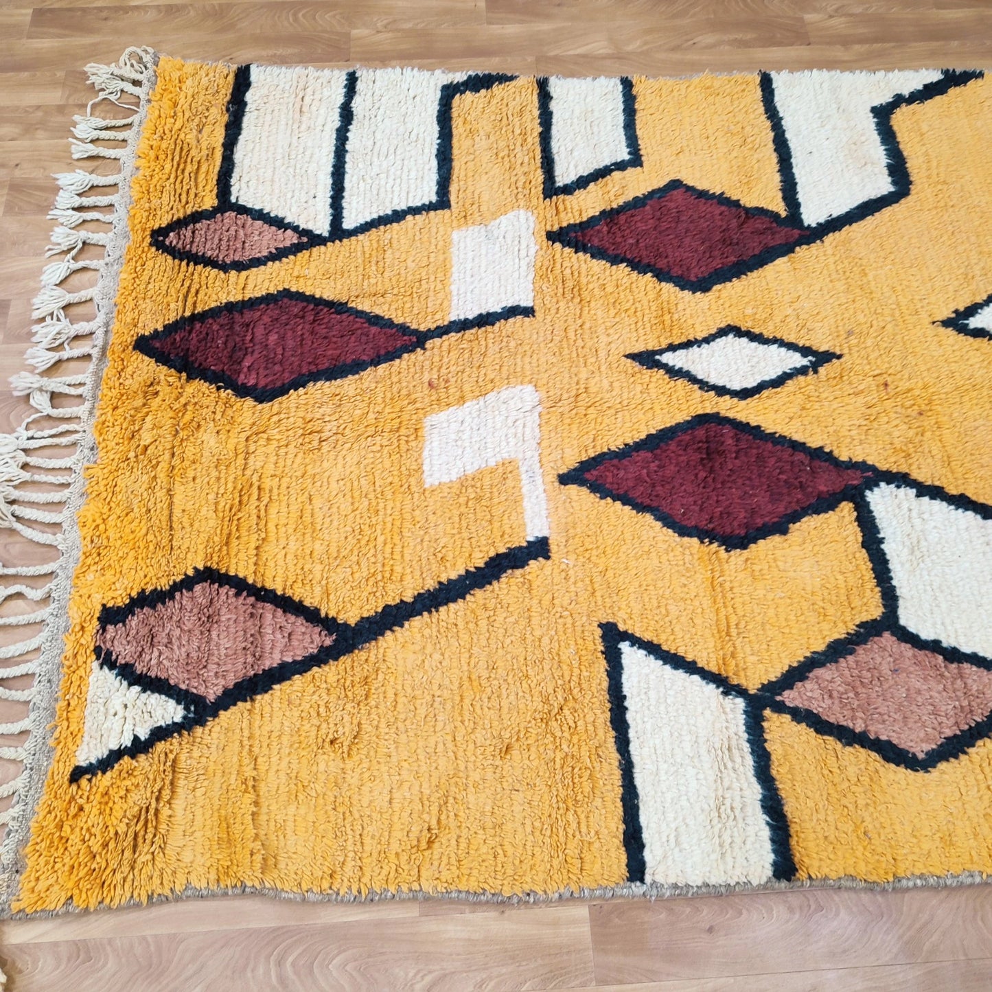 Authentic Moroccan Rug, Vibrant Boujaad Rug, Azilal Rug, Bright Colored Rug, Abstract Carpet, Handmade Rug, Bohemian Rug, Tapis Marocain