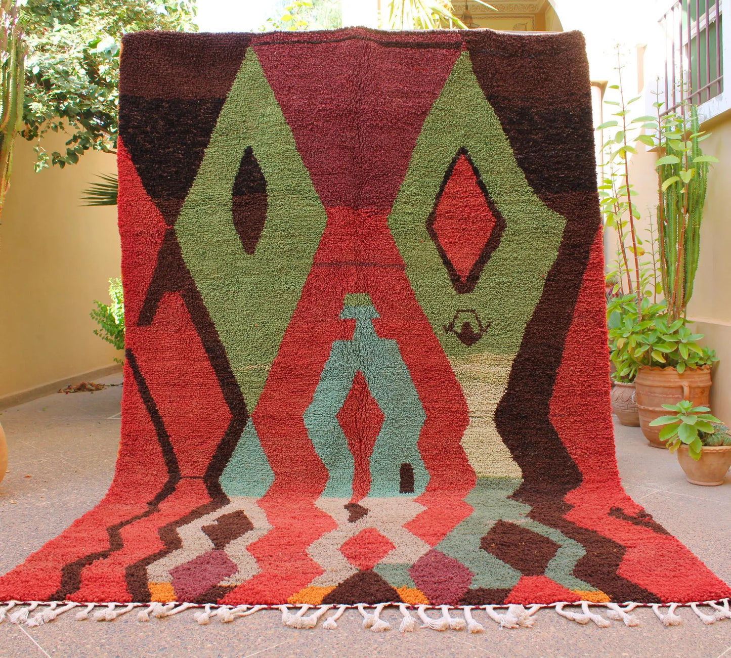 Red Moroccan Rug, Red Wool Carpet, Beni Ourain Teppich, Berber Rug Morocco, Red Area Rugs, Natural Fiber Rugs, Rugs and Carpet, Red Boho Rug