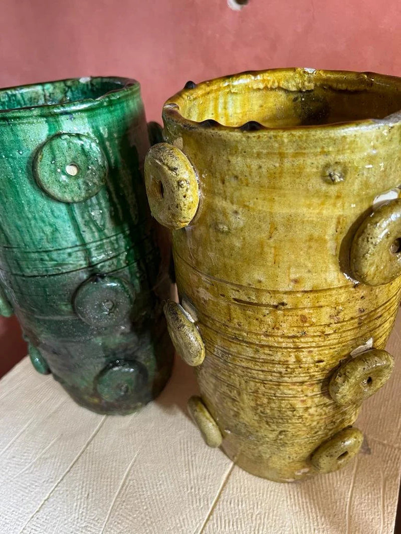 Terracotta, Tamegroute Decorative Vase, Natural Vase