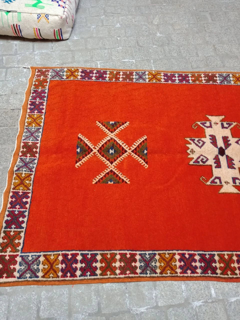 Vintage Berber Rug - Moroccan Taznakht Rug. Handmade Wool Rug. Authentic Moroccan Rug.Taznakht Rug. Vintage Rug. Glaoui Rug. Berber Rug