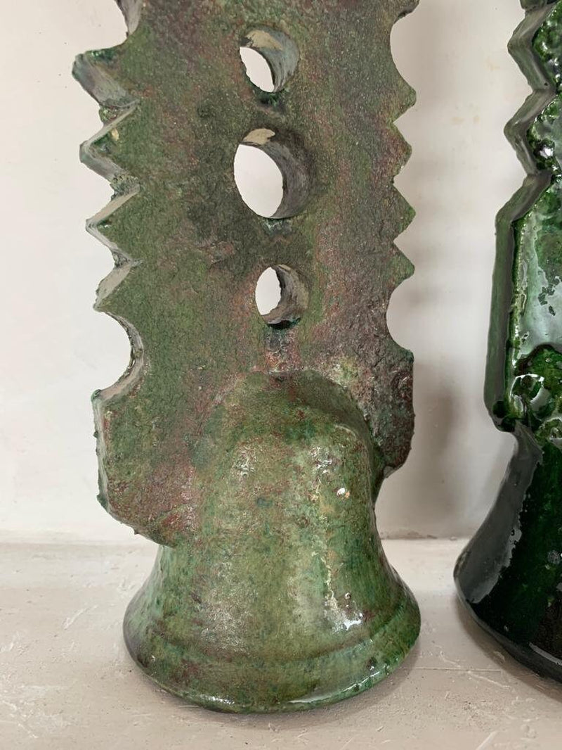Boho Green Tamegroute Candle Holder