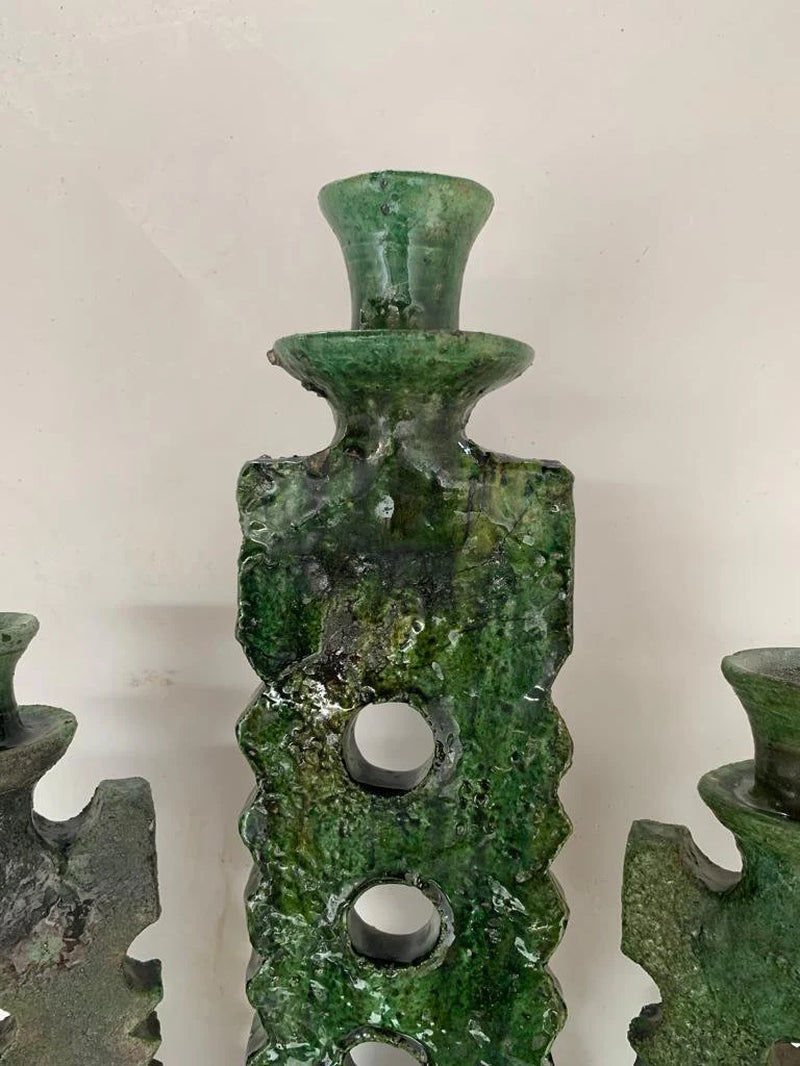 Boho Green Tamegroute Candle Holder