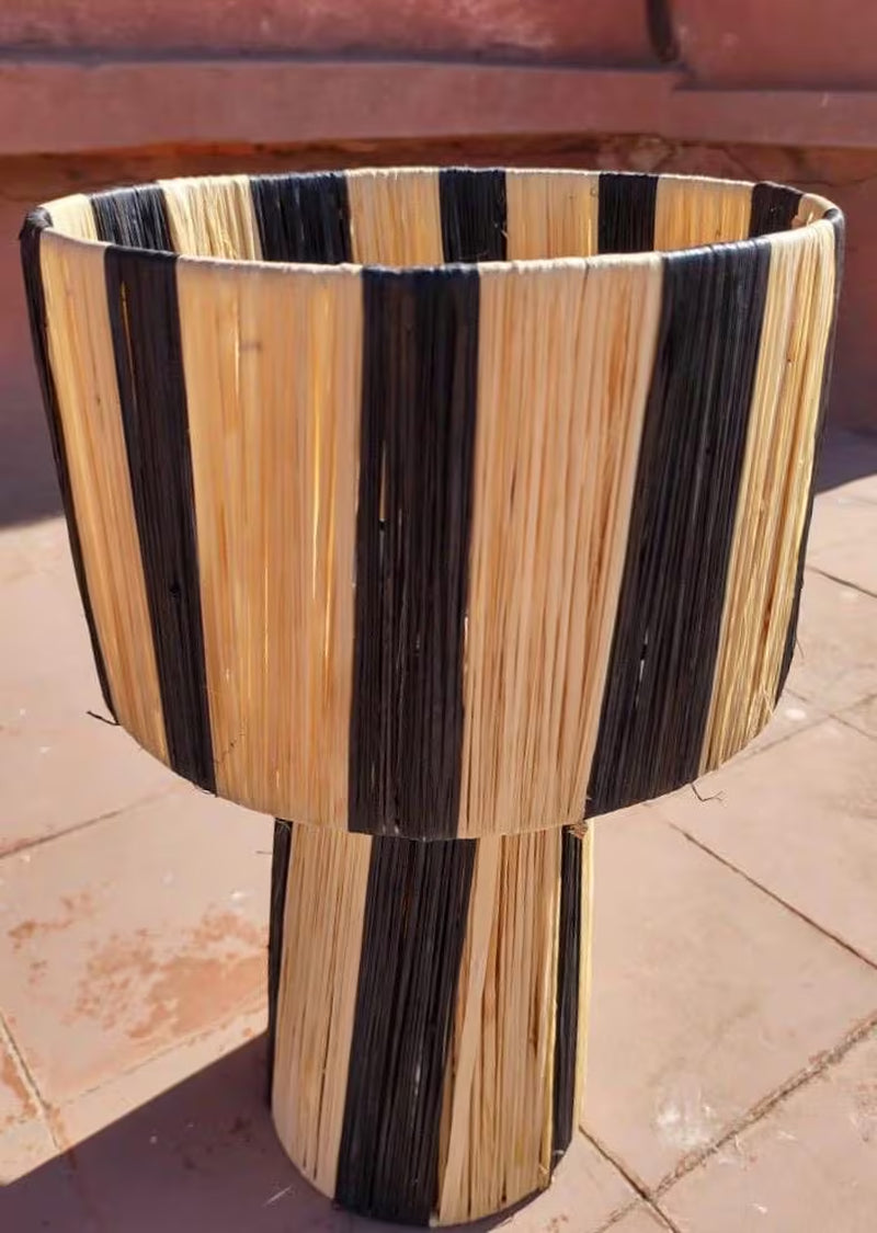 Raffia Lamp, Raffia Pendant Light , Hanging Lamp Shade in Raffia