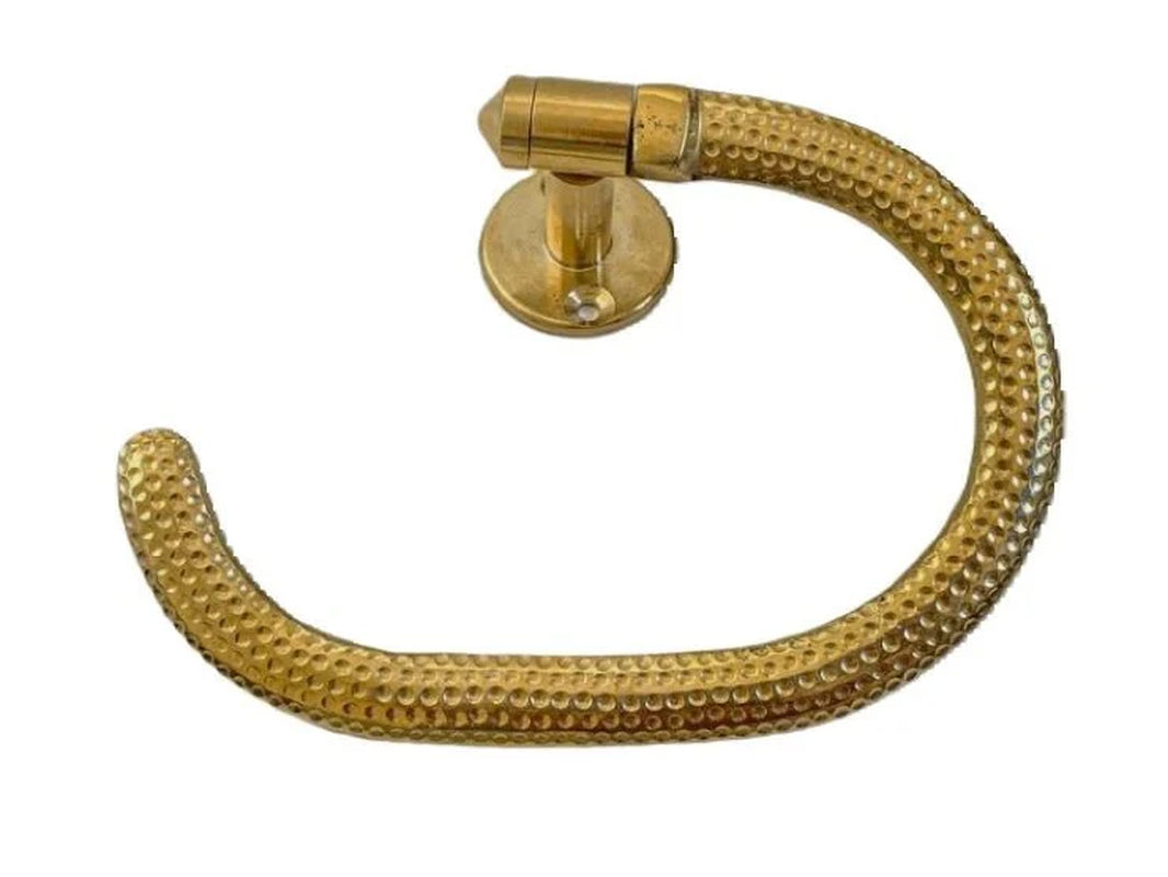 Handmade Brass Toilet Paper Holder, Engraved Unlacquered Brass Toilet Paper Holder, Brass Toilet Paper Holder