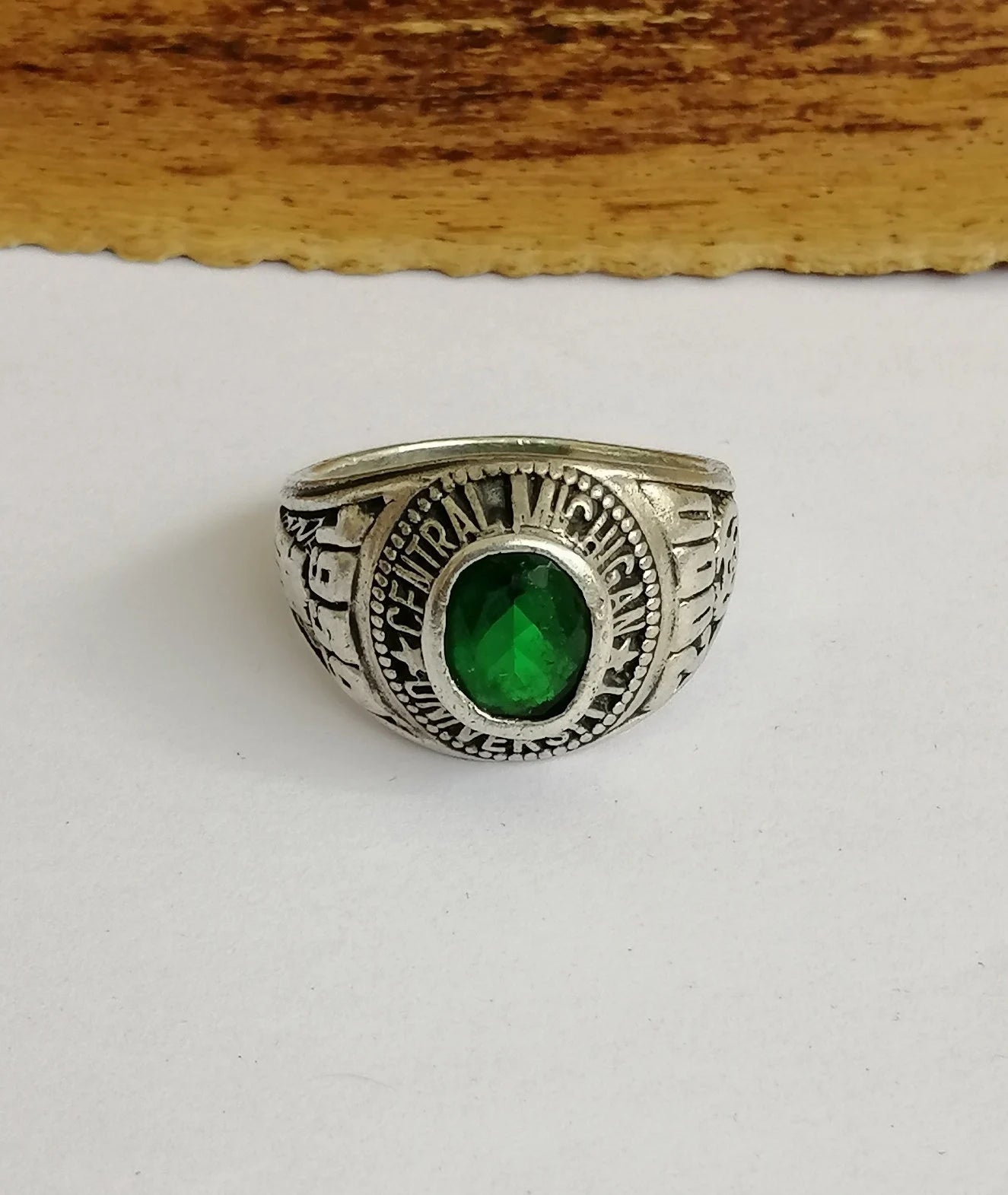 Sterling Silver Central Michigan University Oval Ring - 1959/2000