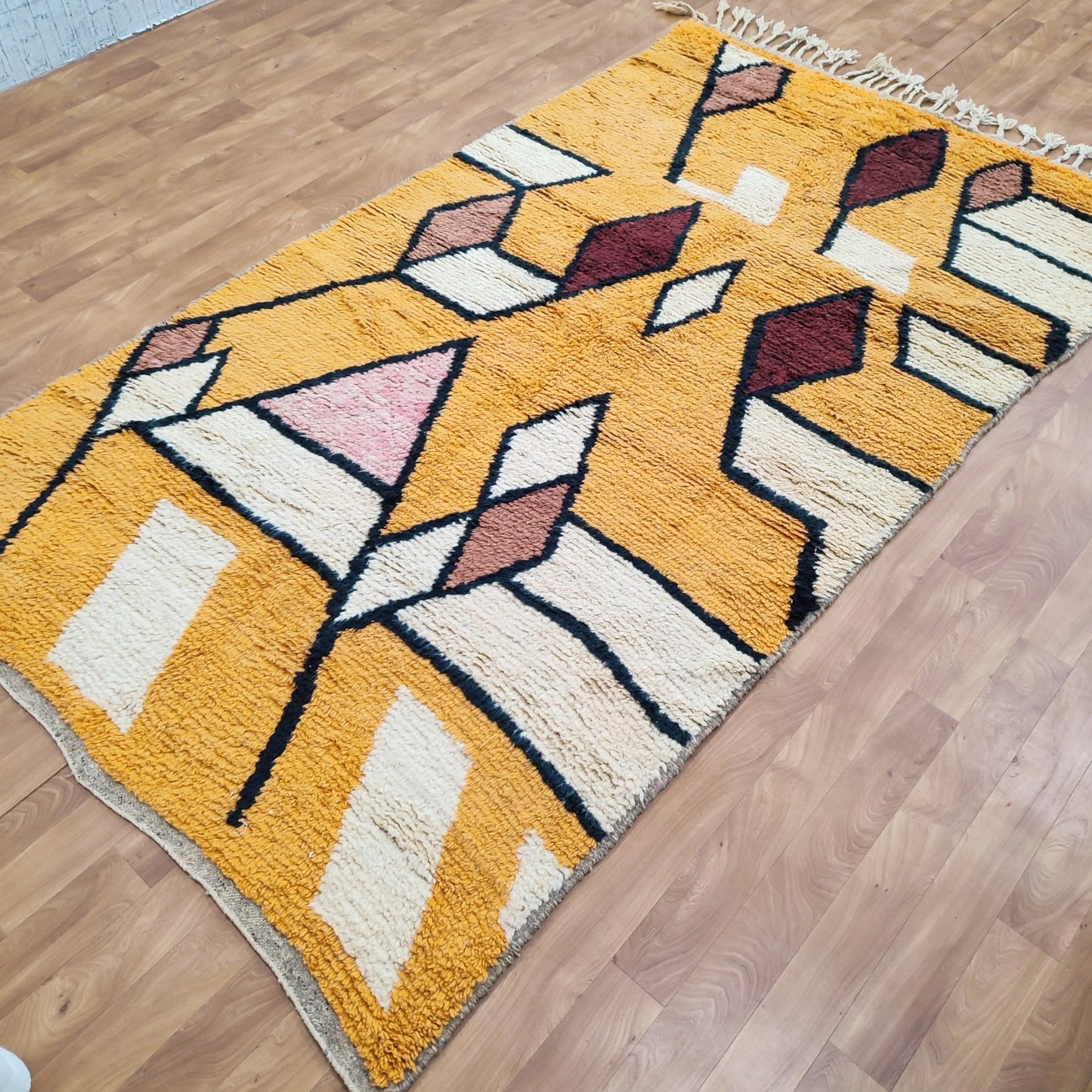 Authentic Moroccan Rug, Vibrant Boujaad Rug, Azilal Rug, Bright Colored Rug, Abstract Carpet, Handmade Rug, Bohemian Rug, Tapis Marocain