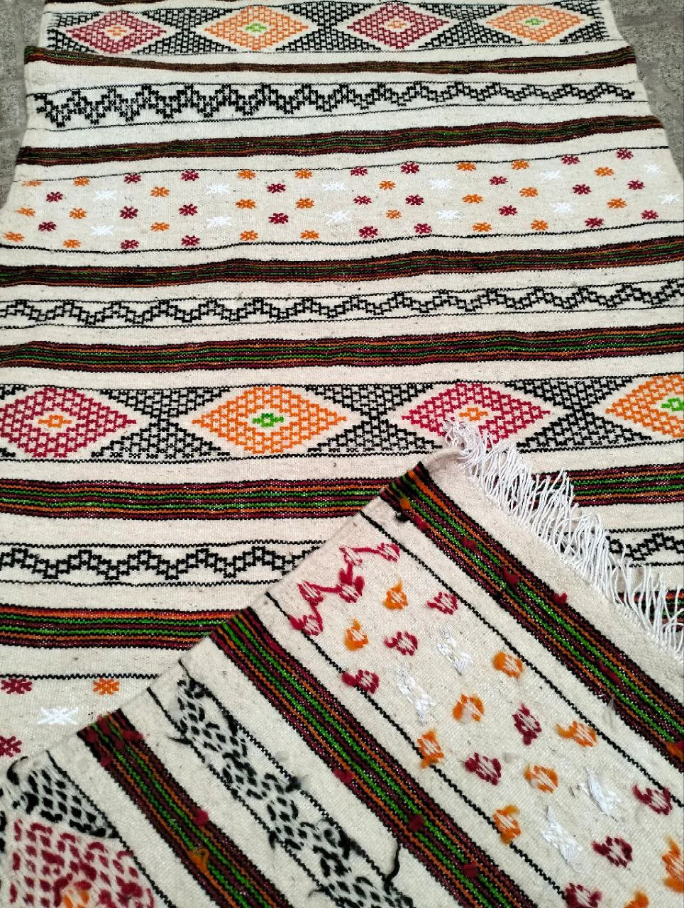 Moroccan Berber Rug. Moroccan Kilim Handmade Wool Rug. Authentic Azilal. Berber Runner . Cactus Silk Rug
