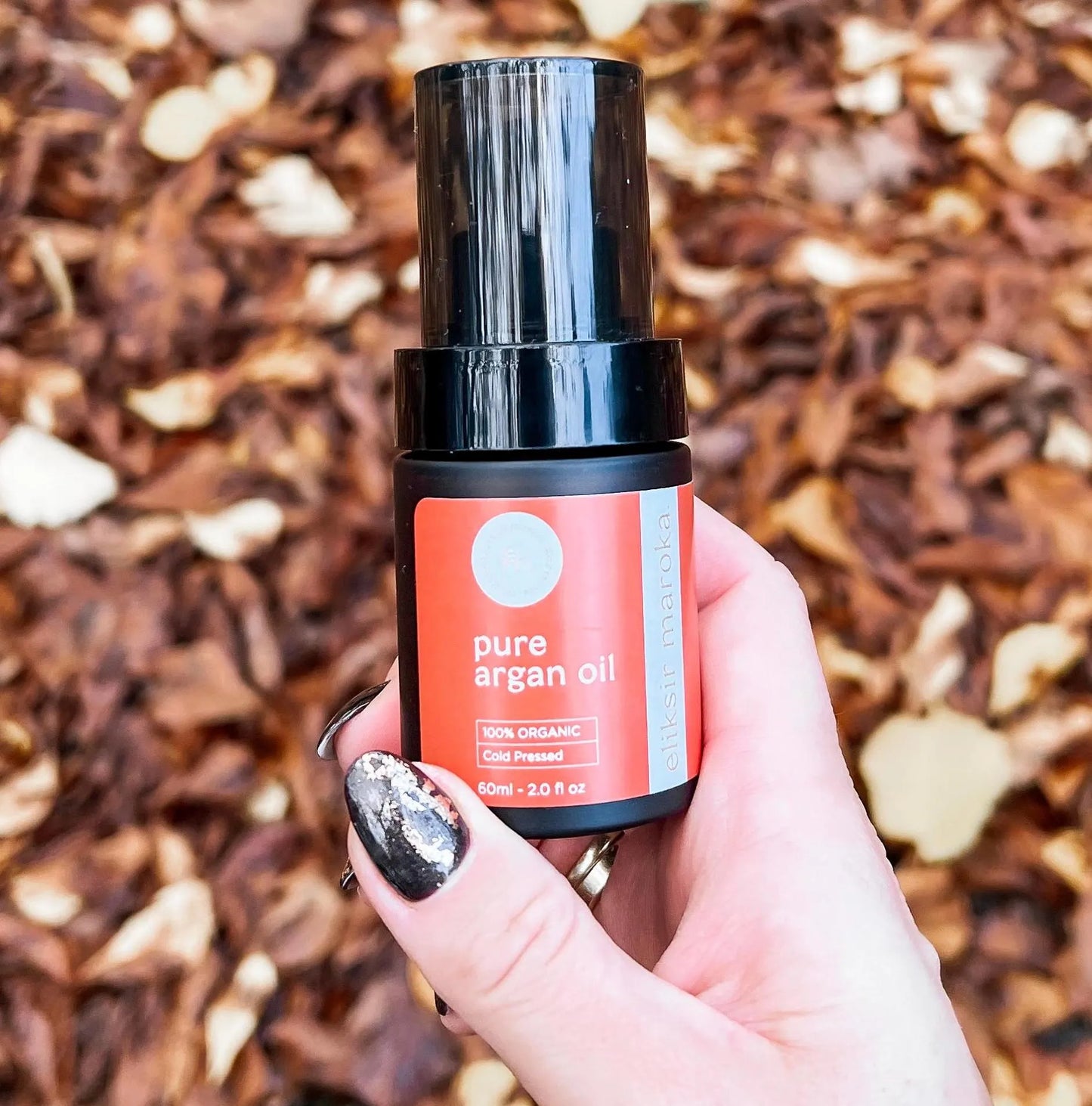 Pure Argan Oil - 100% Organic Moroccan Oil for Skin, Hair & Nails - Cold-Pressed, Vegan, Hydrating and Nourishing - Eliksir Maroka