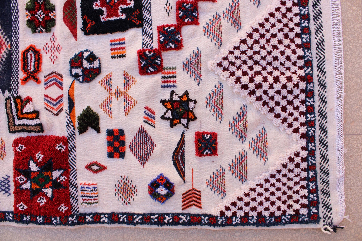 Moroccan Area Rug, Handmade Wool Rug, Custom Size Rug, Flatweave Kilim Rug, Geometric Design Rug, Rugs for Living Room 8X10, Teppich Berber