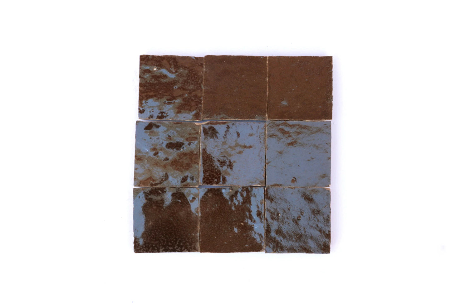 1 Square Foot Brown Moroccan Tile Handmade Square Fireplace Glazed Accent Tile Backsplash Bathroom Wall Tile Home Decor Morocco Tile