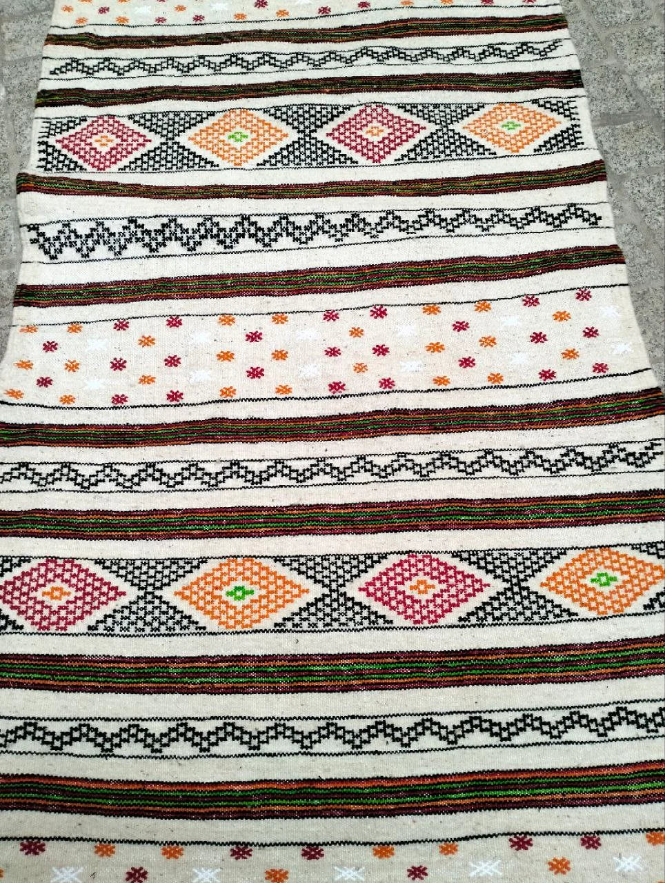 Moroccan Berber Rug. Moroccan Kilim Handmade Wool Rug. Authentic Azilal. Berber Runner . Cactus Silk Rug