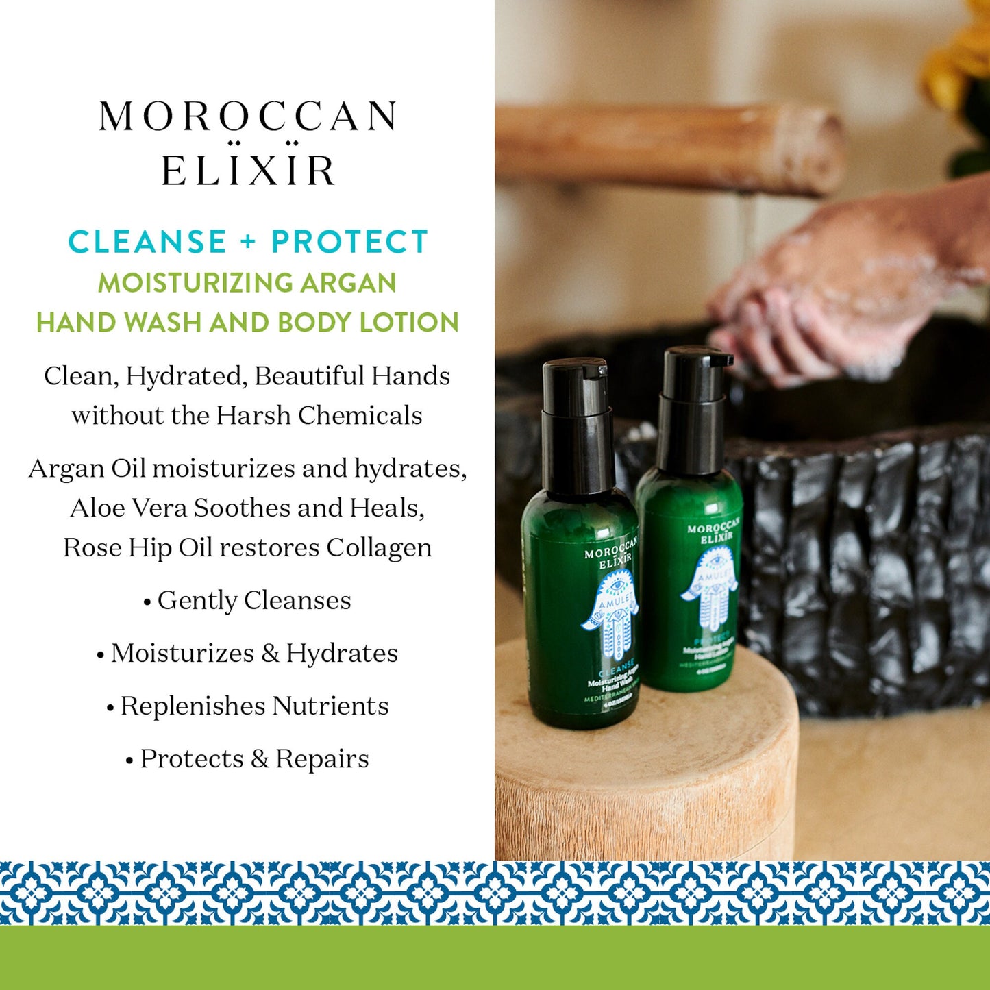CLEANSE + PROTECT Moisturizing Argan Hand Wash and Lotion (Set of 2)
