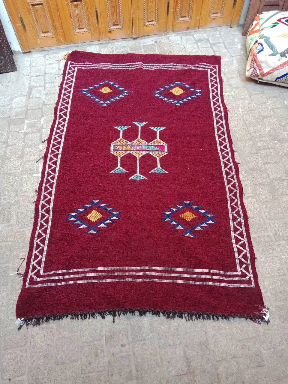 Moroccan Berber Rug. Handmade Berber Rug.Berber Kilim . Authentic Azilal. Sabra Rug. Boho Rug