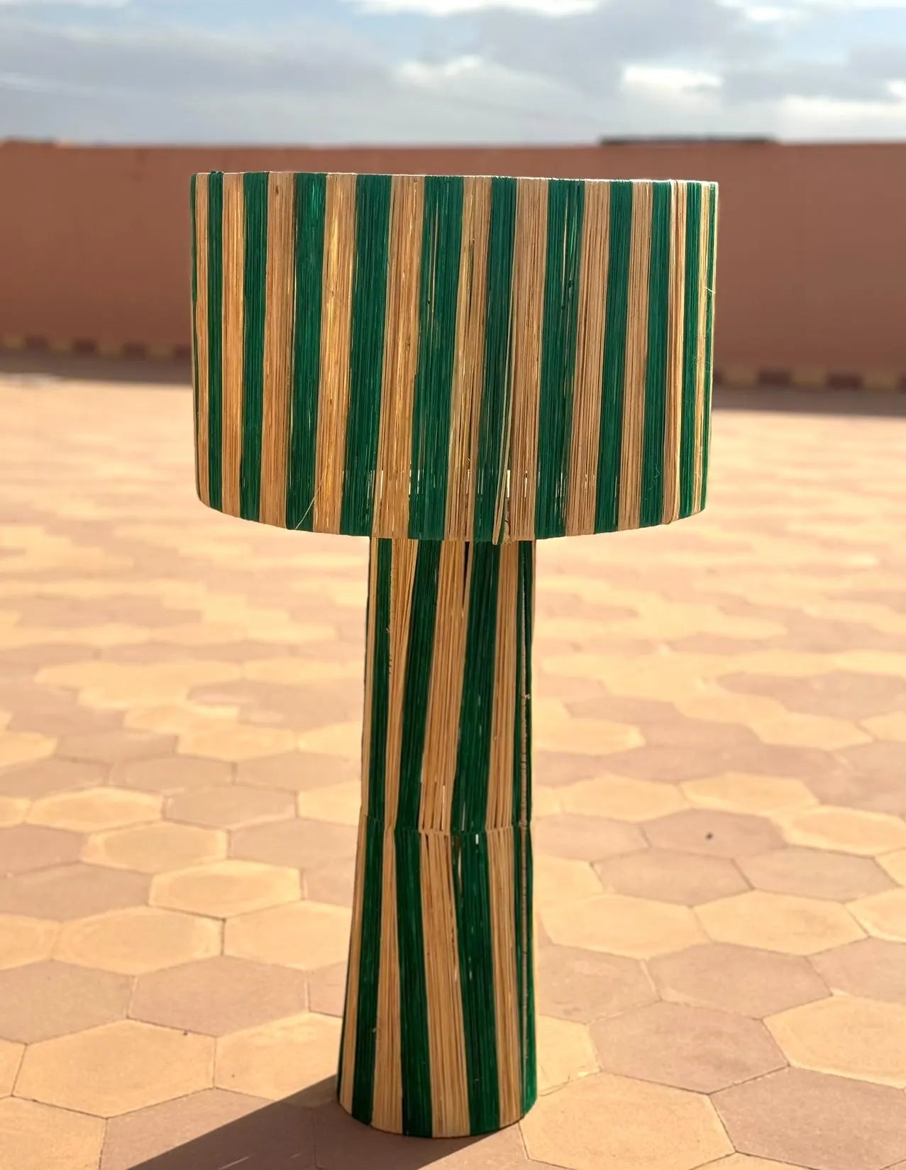 Lamp Raffia Natural Raffia Lamp, Raffia Lampshade, TABLE LAMPSHADES Moroccan Handmade in Rattan, Wicker Shade, Straw