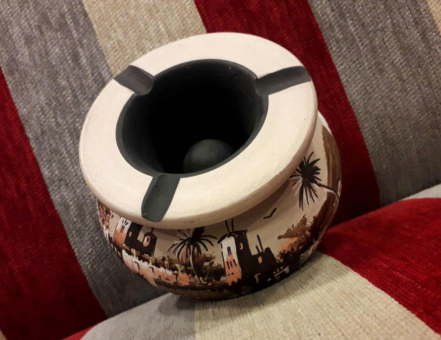Moroccan round Ashtray Unique Ashtray Cigar Ashtray Home Decor Gift for Him Handmade Ashtray Decorative Ashtray with Lid