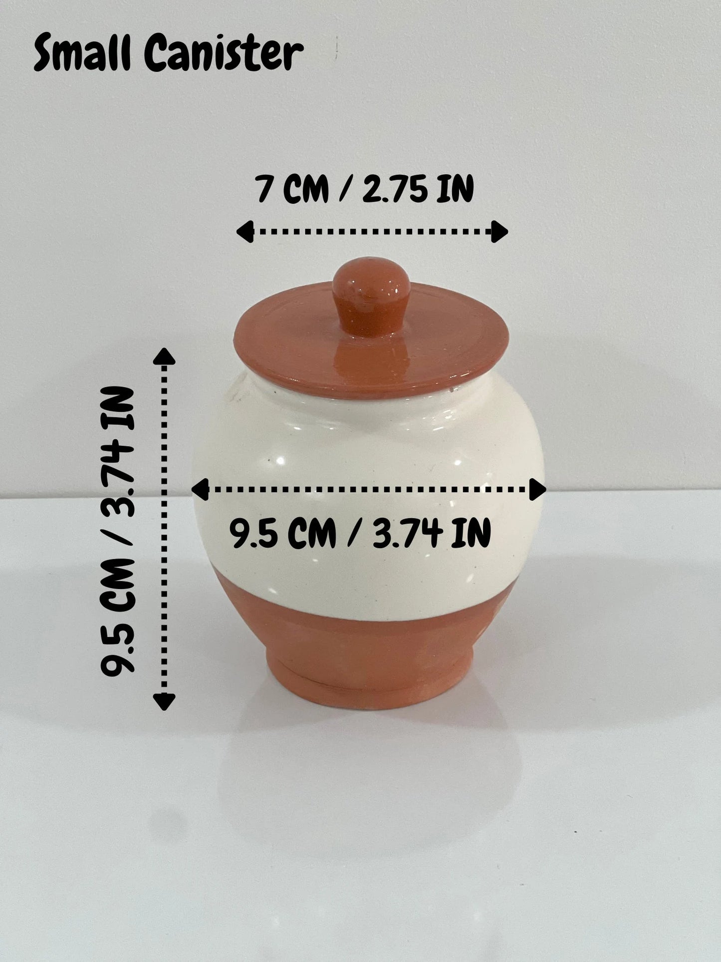 Handcrafted Pottery Kitchen Canisters, Set of 3 Elegant Storage Jars with Unique Half-White and Half-Natural Finish.