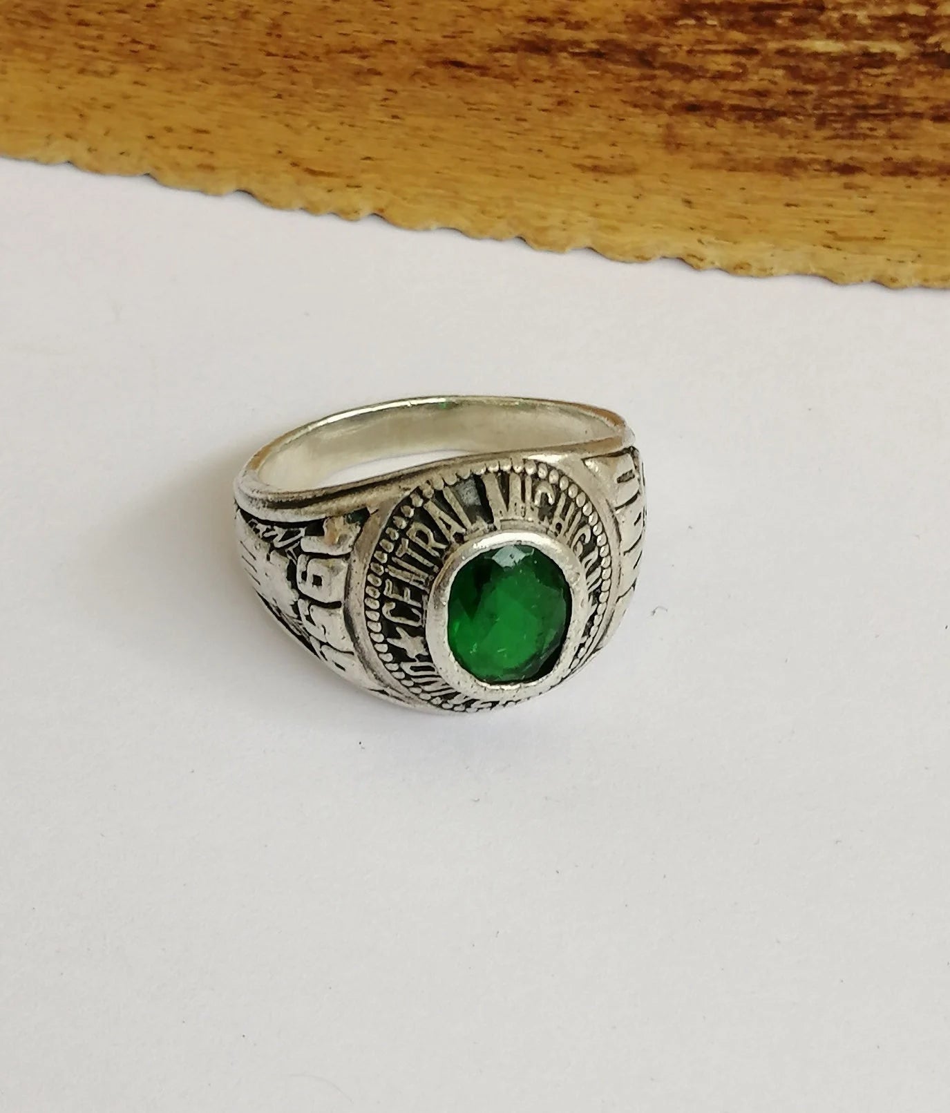 Sterling Silver Central Michigan University Oval Ring - 1959/2000