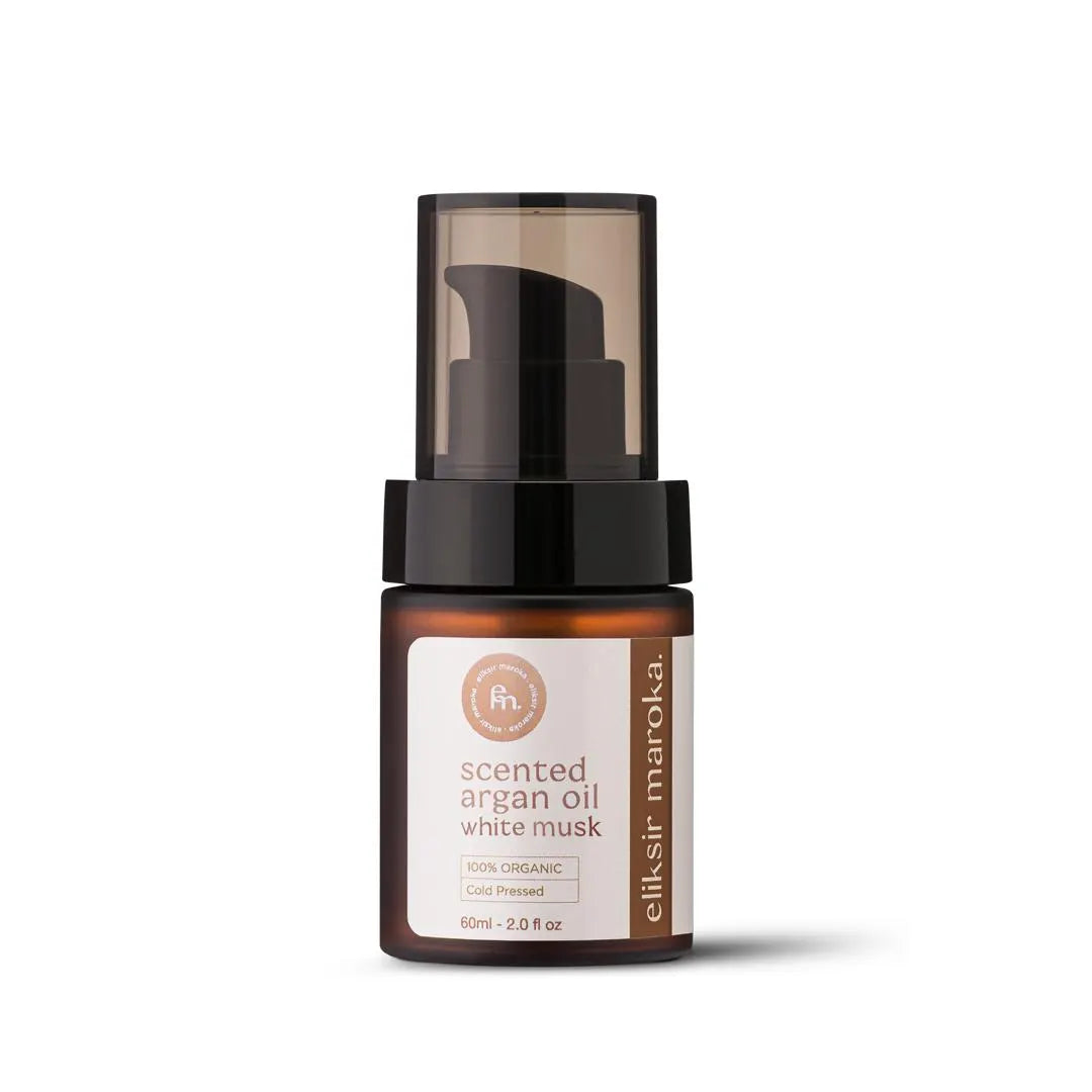 White Musk Scented Argan Oil | Natural Moisturizer for Skin & Hair | Hydrating Moroccan Beauty Oil | Perfect Gift for Her and Selfcare