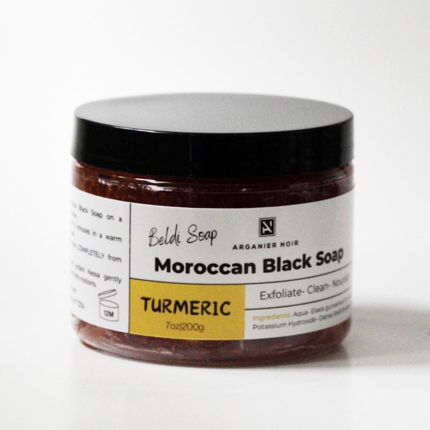 Moroccan Hammam Set- Moroccan Black Soap| Kessa Glove (Read the Ingredients)
