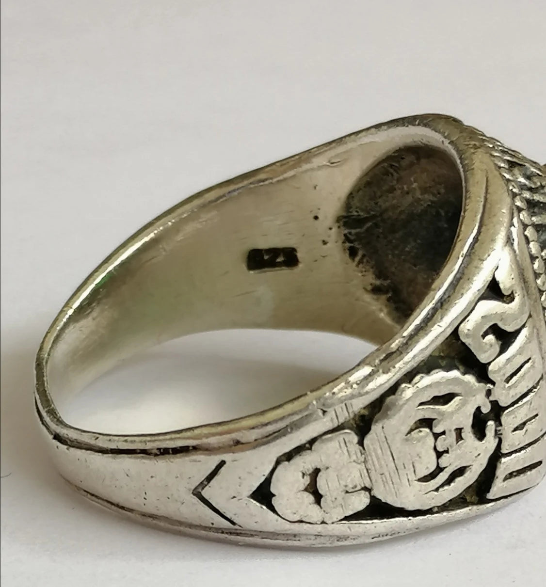 Sterling Silver Central Michigan University Oval Ring - 1959/2000