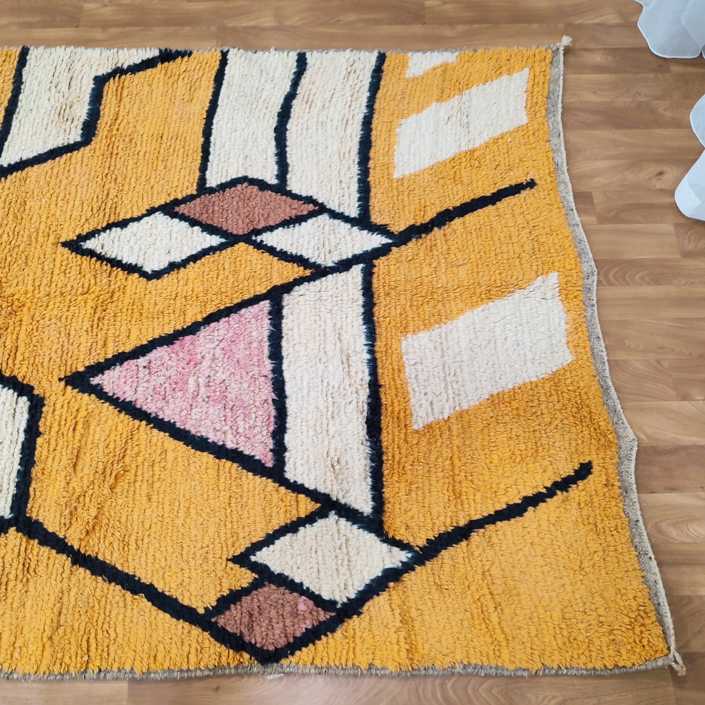Authentic Moroccan Rug, Vibrant Boujaad Rug, Azilal Rug, Bright Colored Rug, Abstract Carpet, Handmade Rug, Bohemian Rug, Tapis Marocain