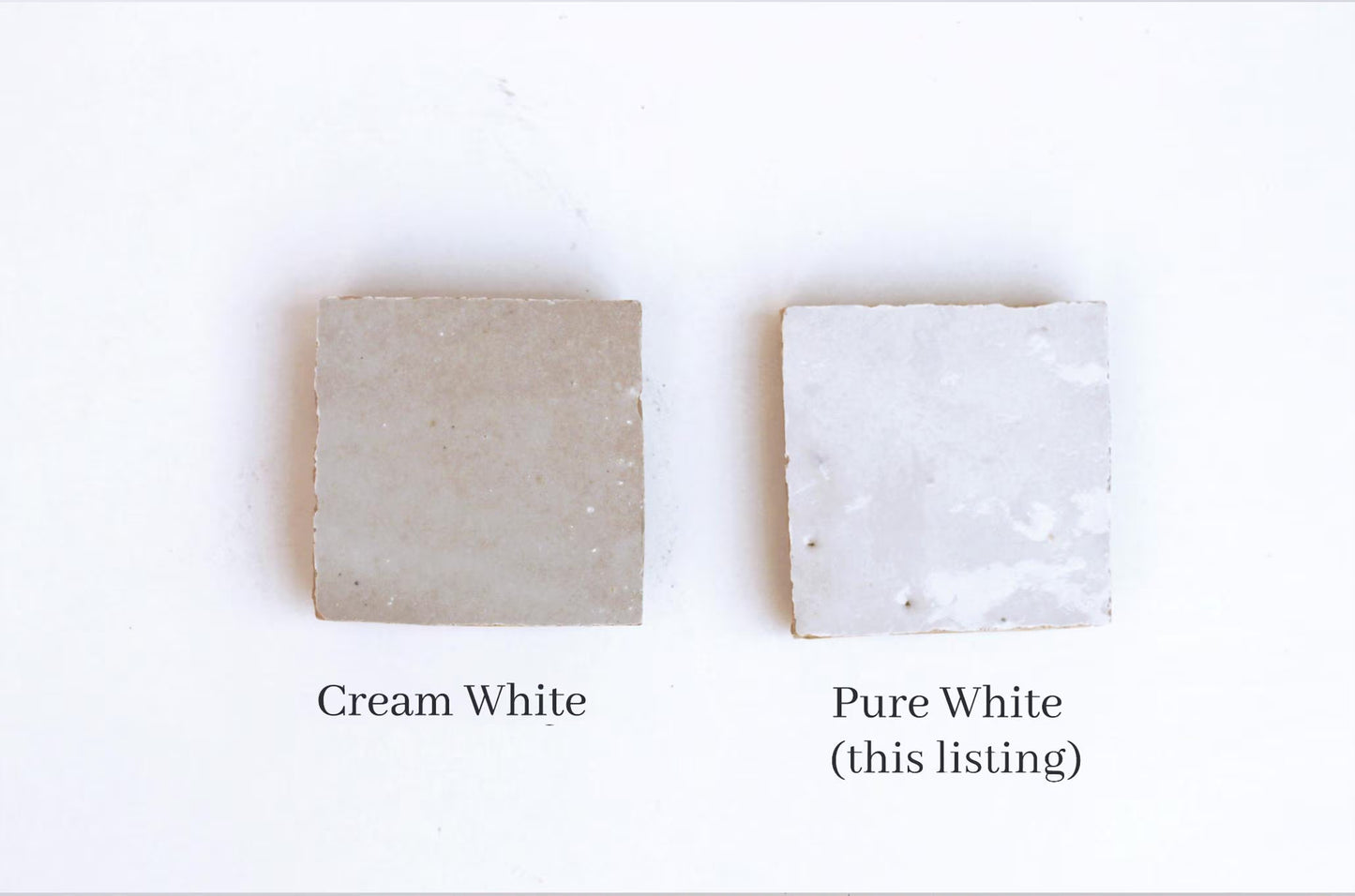 1 Square Foot Zellige Tile White Moroccan Handmade White Tiles Kitchen Tile Backsplash Tile Bathroom Moroccan Tile White Zellige Tile 4X4