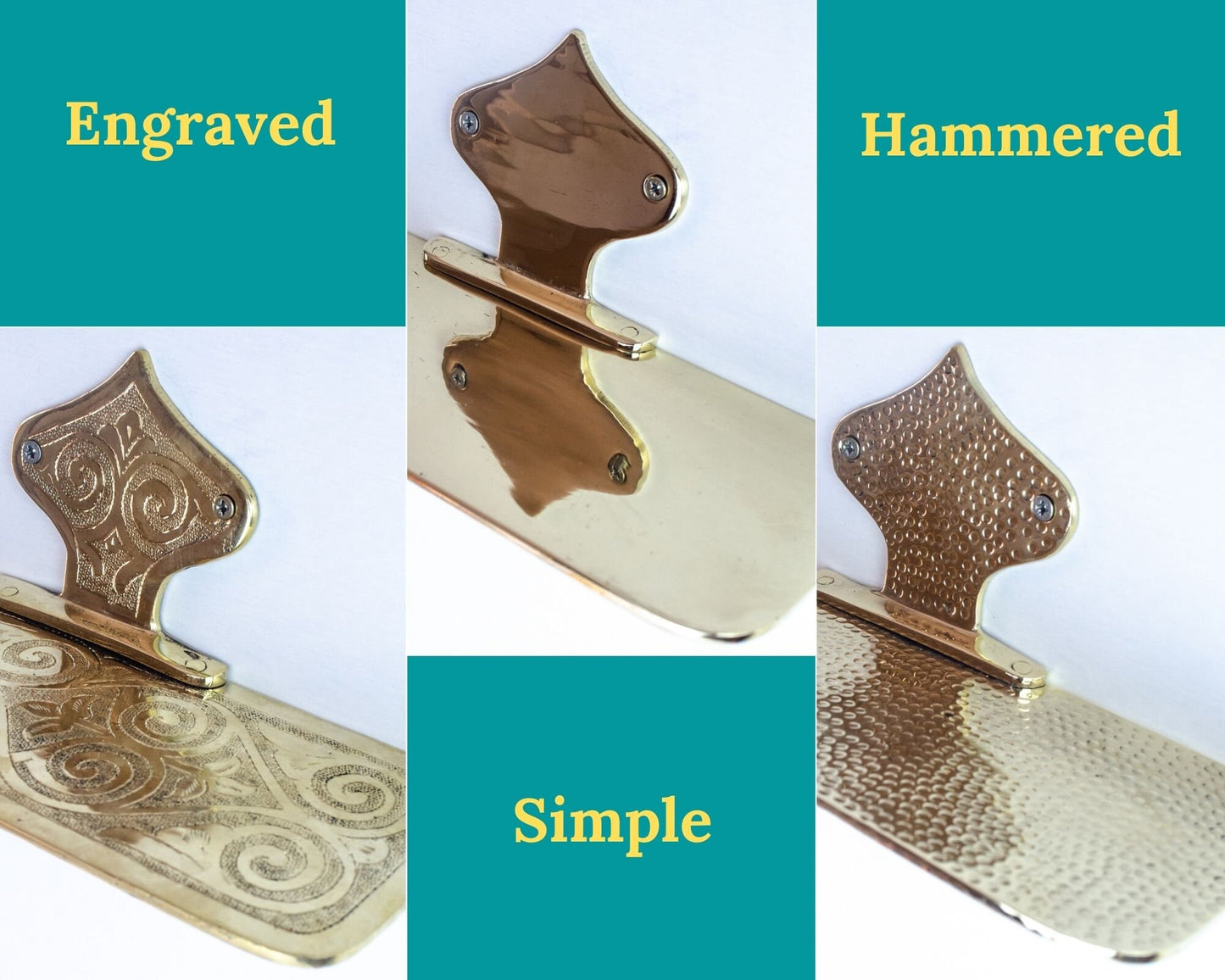 Hammered Solid Brass Floating Shelf, Bathroom Bottle Holder, Wall Mount Shelf Brass, Shampoo Hanger