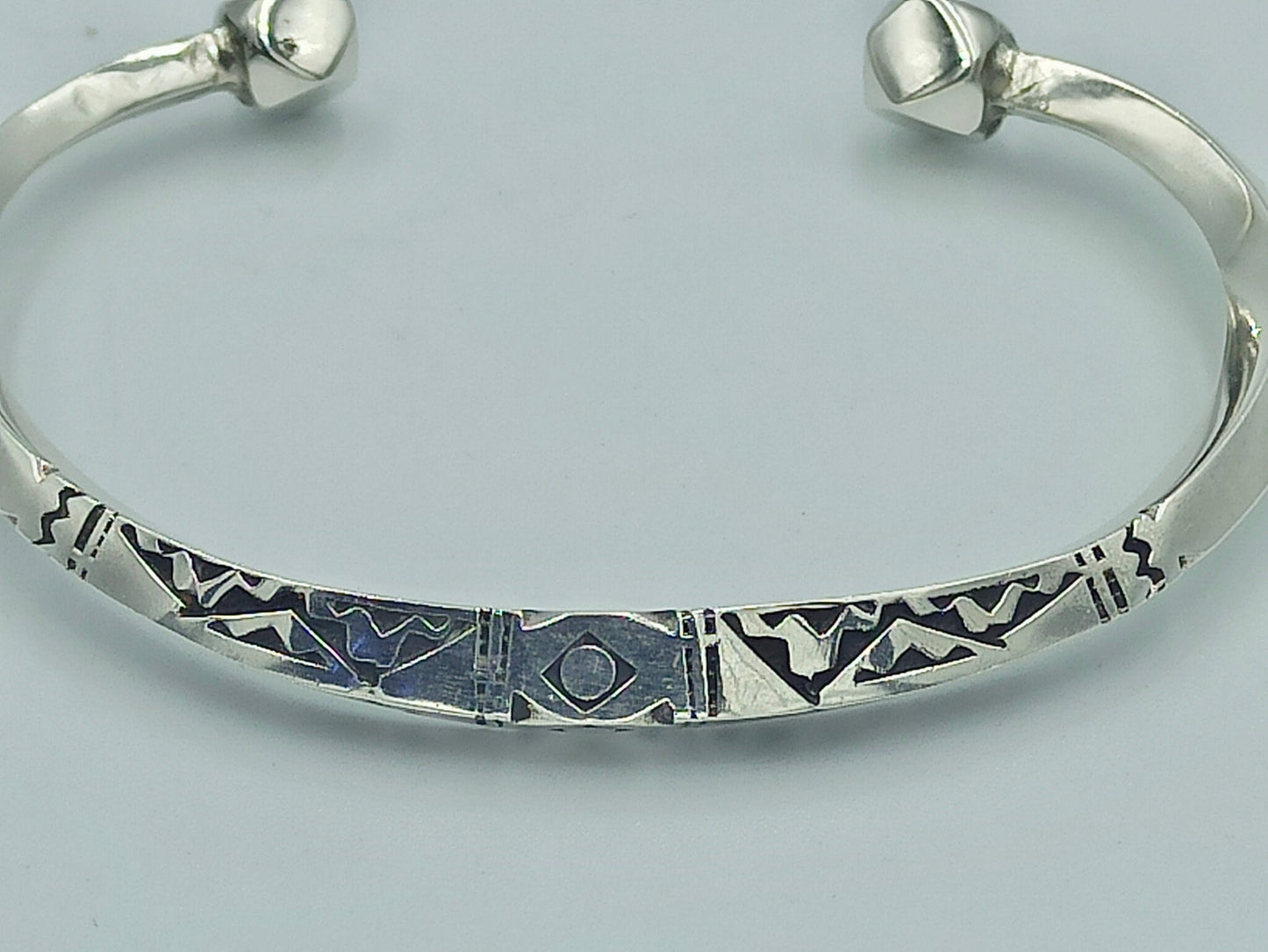 Silver Bracelet Tuareg Jewelery , Tuareg Moroccan Bracelet with Ethnic Tuareg Engraving in 925 Silver, , Unique Jewelry, Mens and Women Gift
