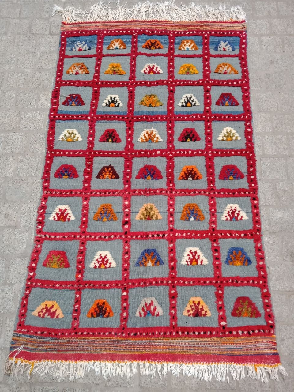 Vintage Rug 3×5 Ft. Moroccan Akhnif Rug, Vintage Berber Rug, Moroccan Kilim, Handmade Wool Rug, Home Decor