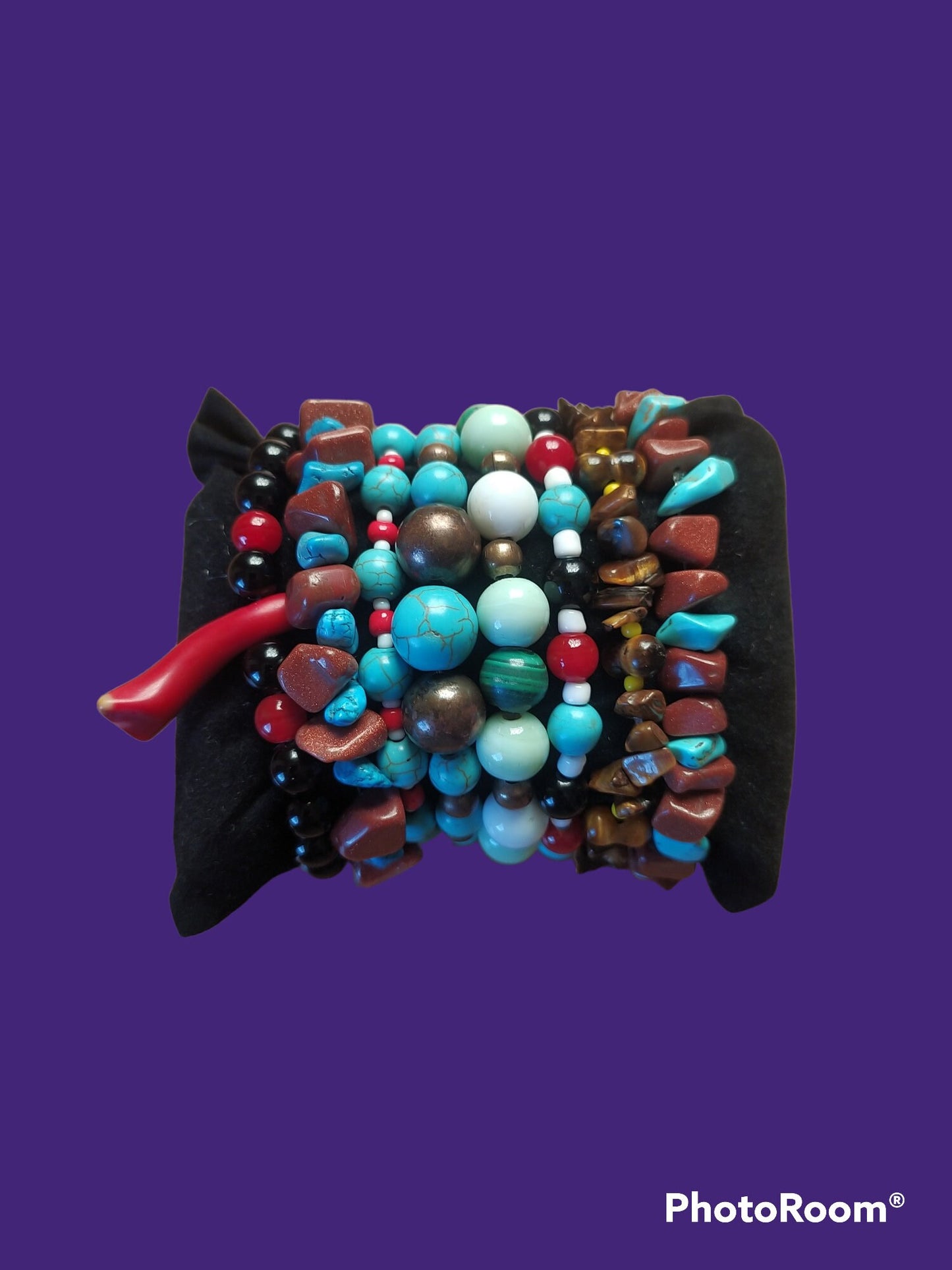 Turquoise Beads and Cooper against Rheumatism, Lovely Bracelet Handmade, Gift Idea, Valentine'S Day for Her.