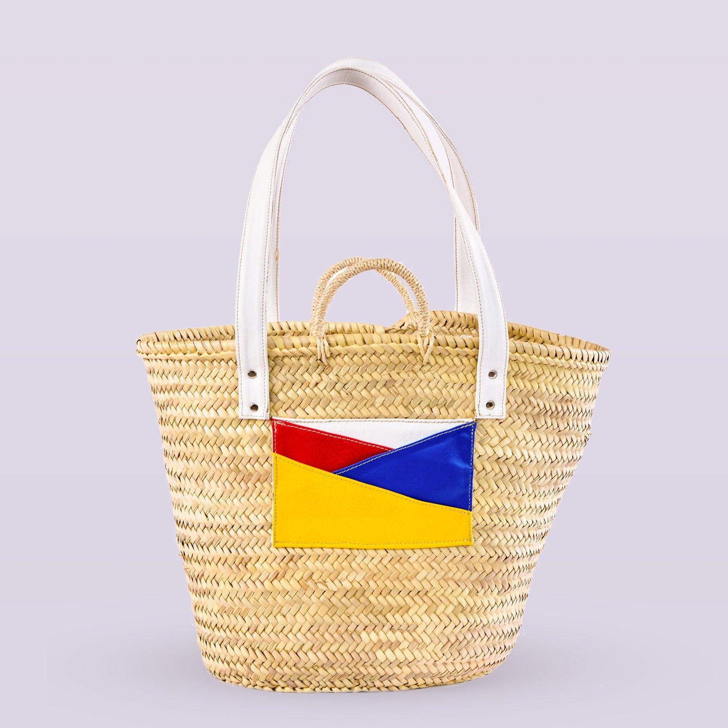 Large Straw Beach Bag -Summer Bag - Bag with Pockets - Bachelorette Party - Bridesmaid Gift- Picnic Bag