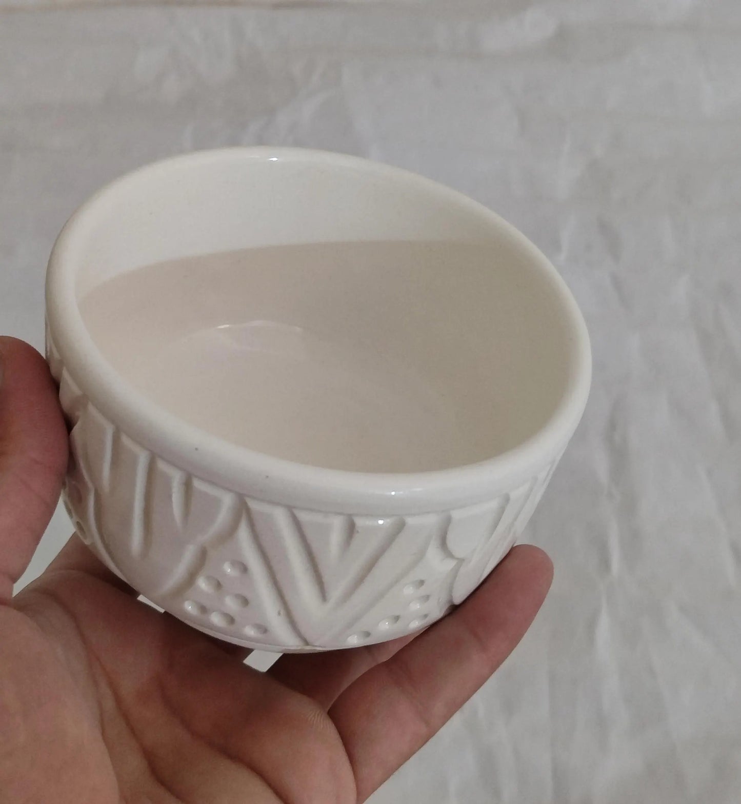 Set of 4 Handmade Moroccan Ceramic Soup,Salad Bowls - Small Ceramic Serving Pottery Bowl for Your Home & Kitchen - Handmade Decorative Gift